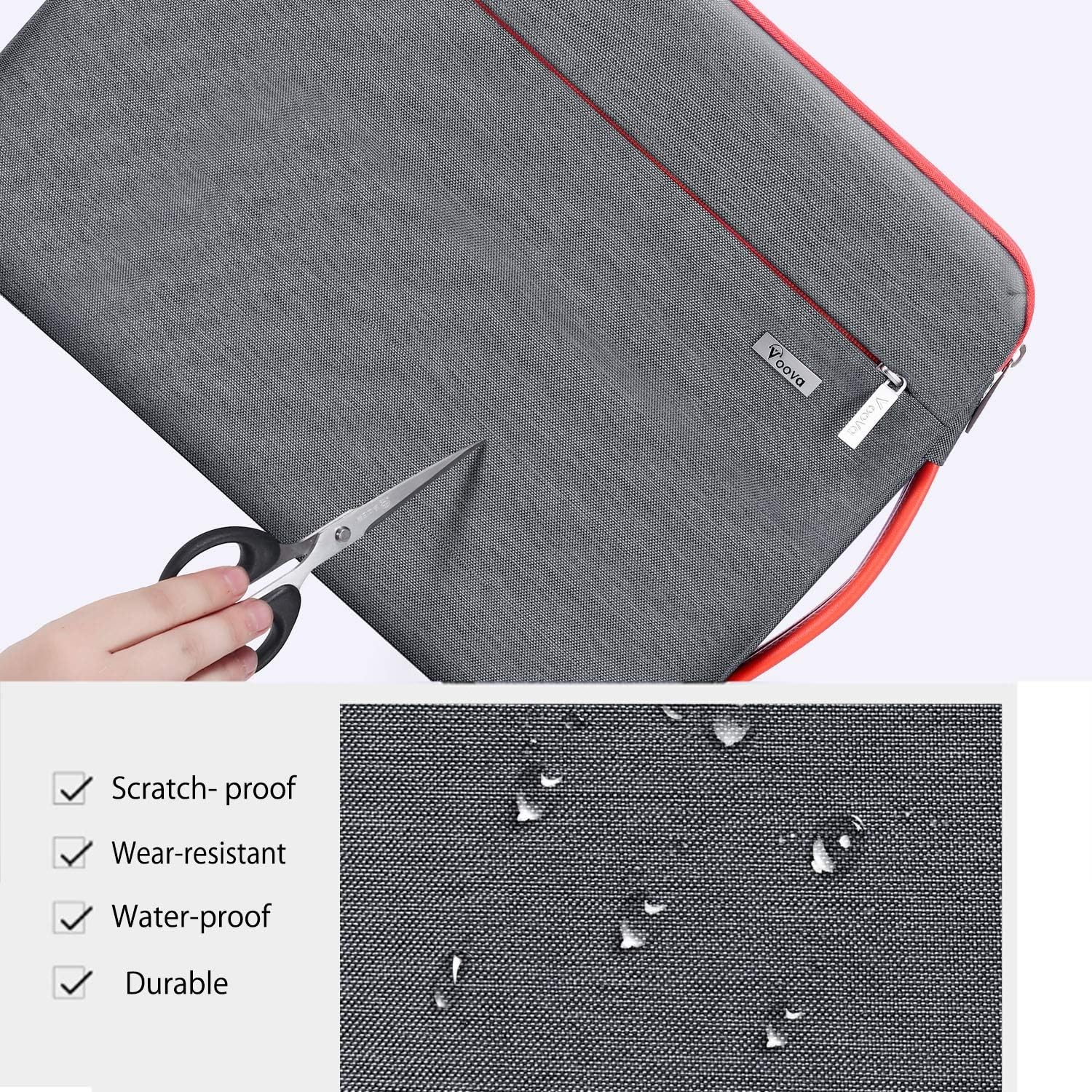Laptop Sleeve Case 15.6 16 Inch with Handle for MacBook Pro M2/M3/M4 16, Grey