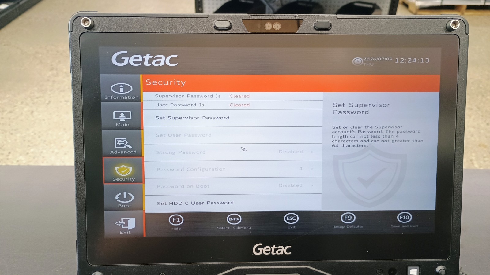 Getac V110G6 Quad Core i5-10210U 1.60GHz – 256GB SSD – 16GB – Win 11 Pro
