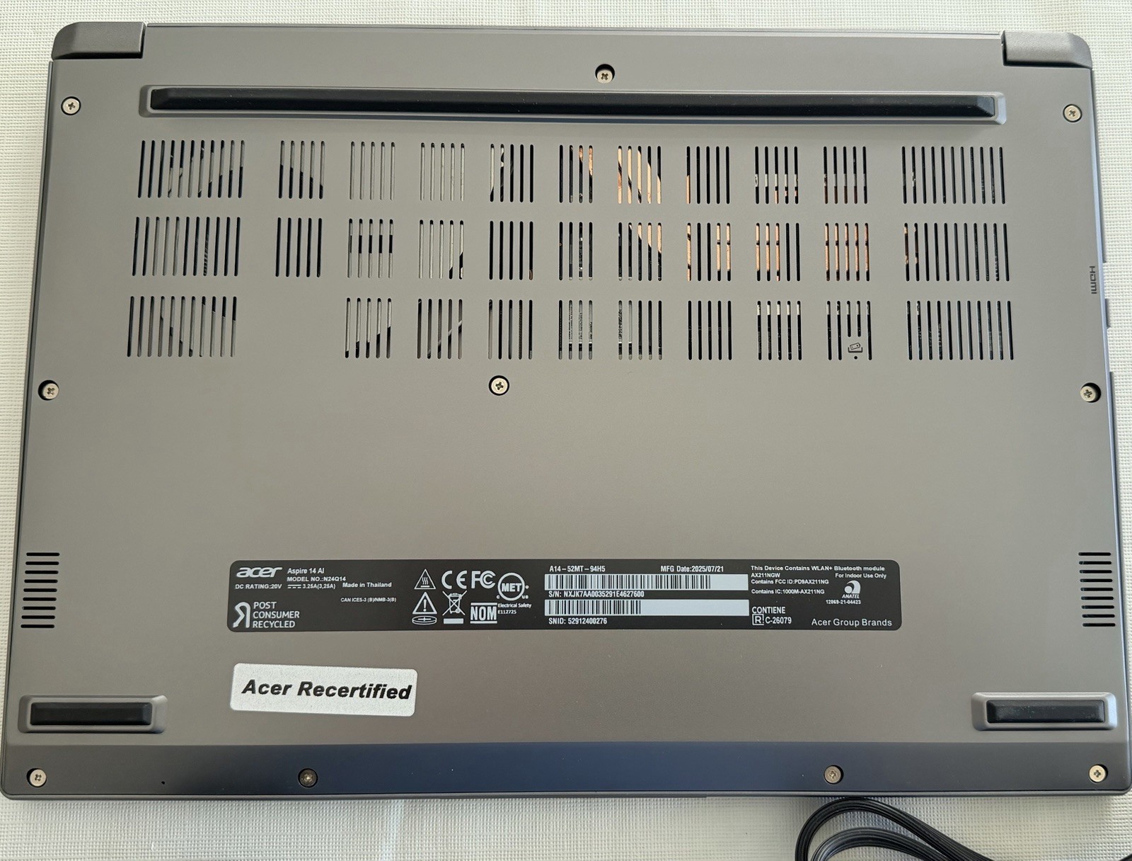 Acer Aspire 14″ i9-288V Core Ultra 9 32GB LPDDR5 RAM 1TB SSD ARC 140V AI Laptop