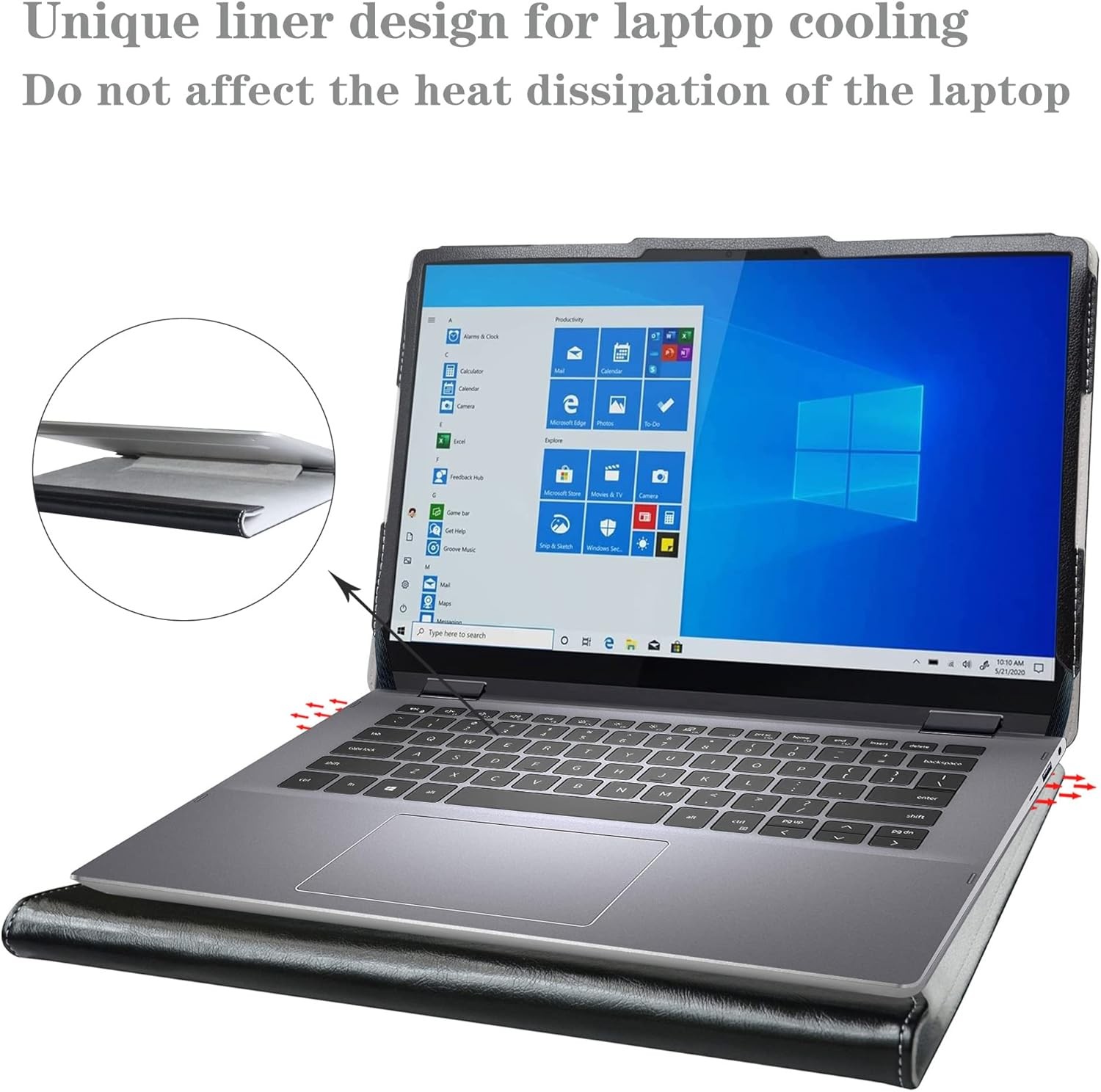 Protective Case for Dell Latitude 5450 5440 5430/Vostro 5415 5410 & Inspiron 14