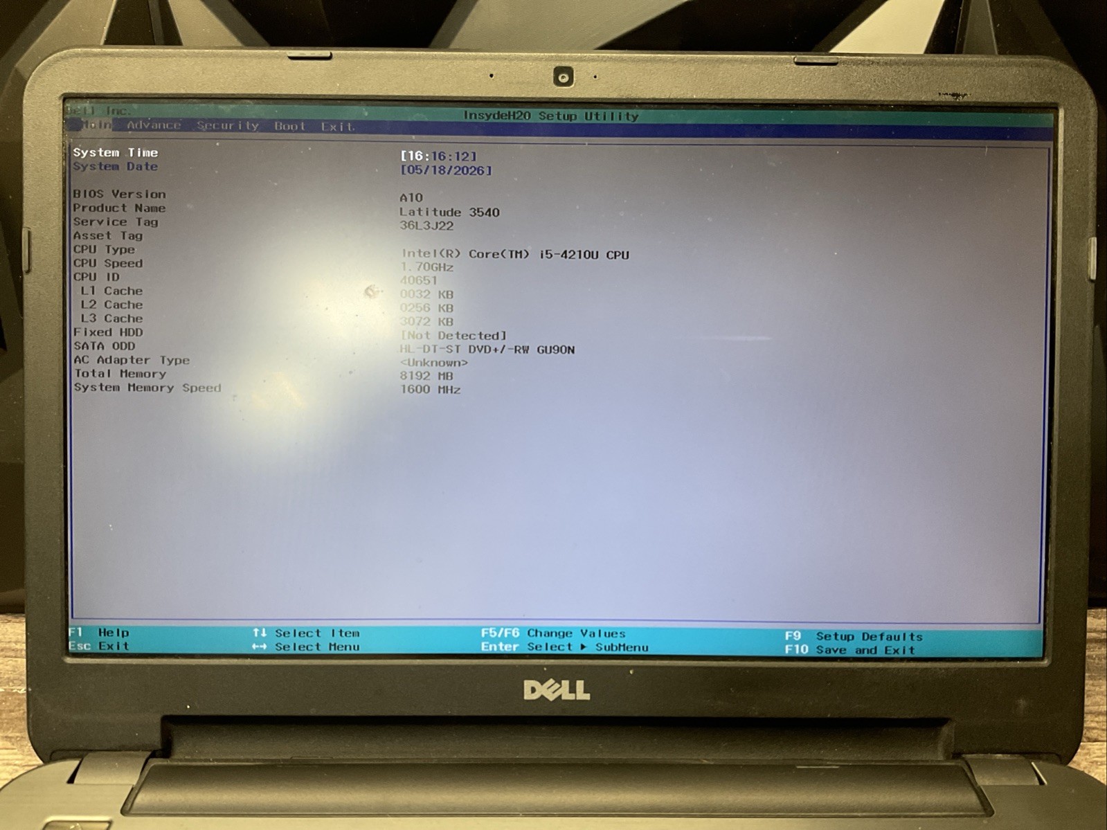 Dell Latitude 3540 / Laptop Notebook PC / A10