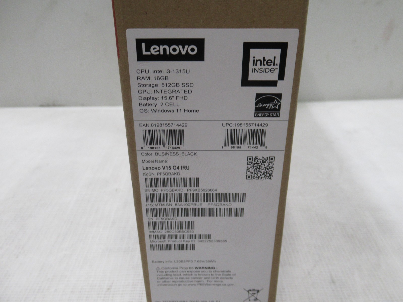 Lenovo V15 G4 15.6″ FHD Windows 11 Notebook | Intel Core i3 | 16GB RAM 512GB SSD