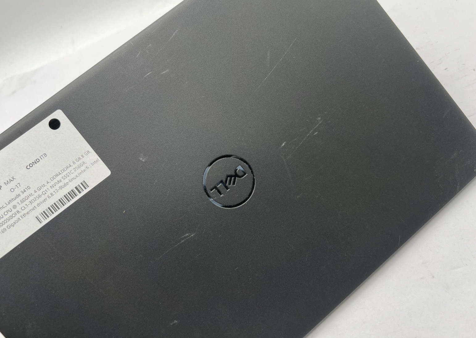 Dell Latitude 3410, i5-10210U CPU, @ 1.60GHz, 16GB RAM, 256GB NVMe-No OS/Charger