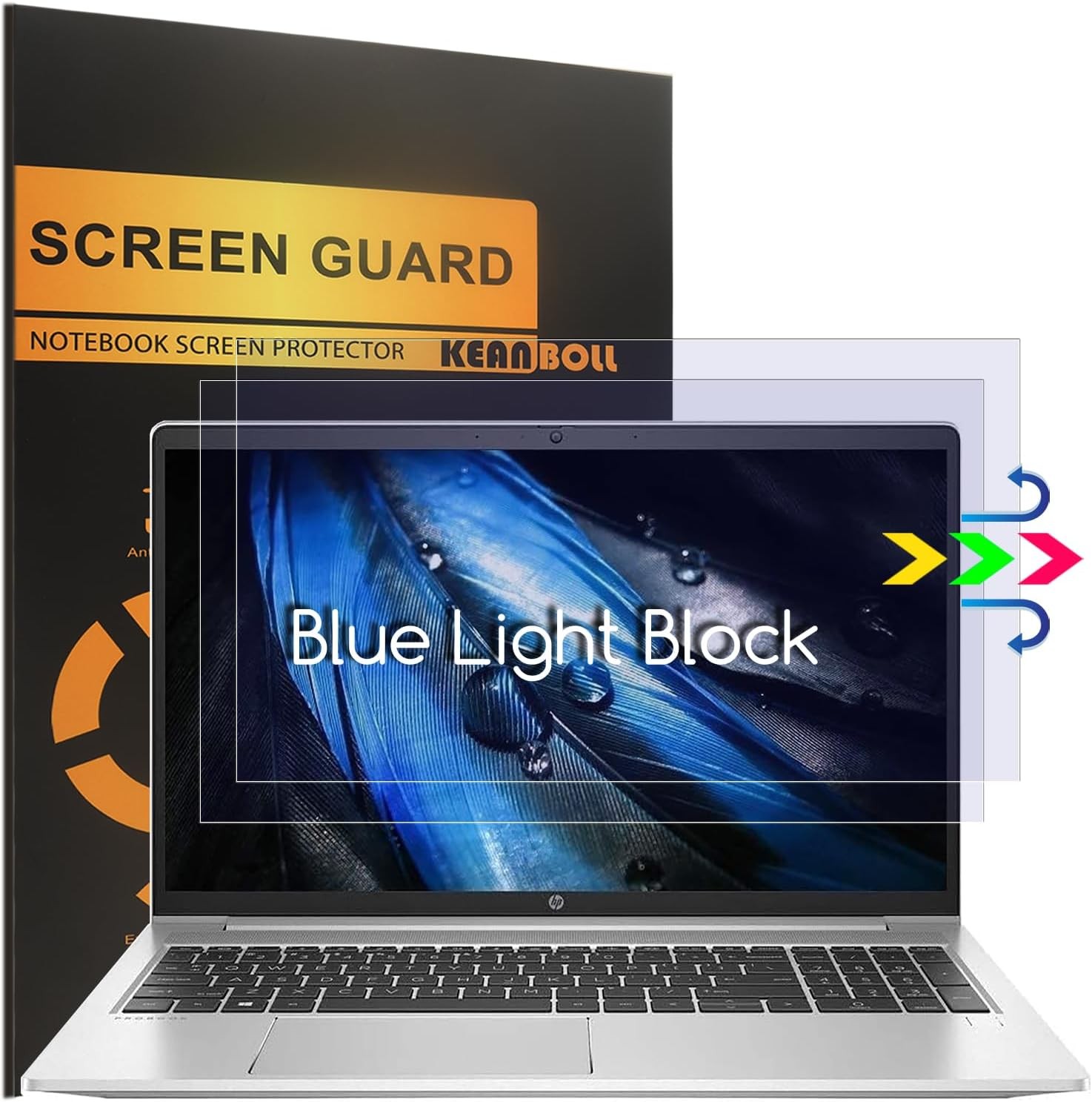 Matte Blue Light Blocking Screen Protector 2 Pack for 15.6″ HP Laptops