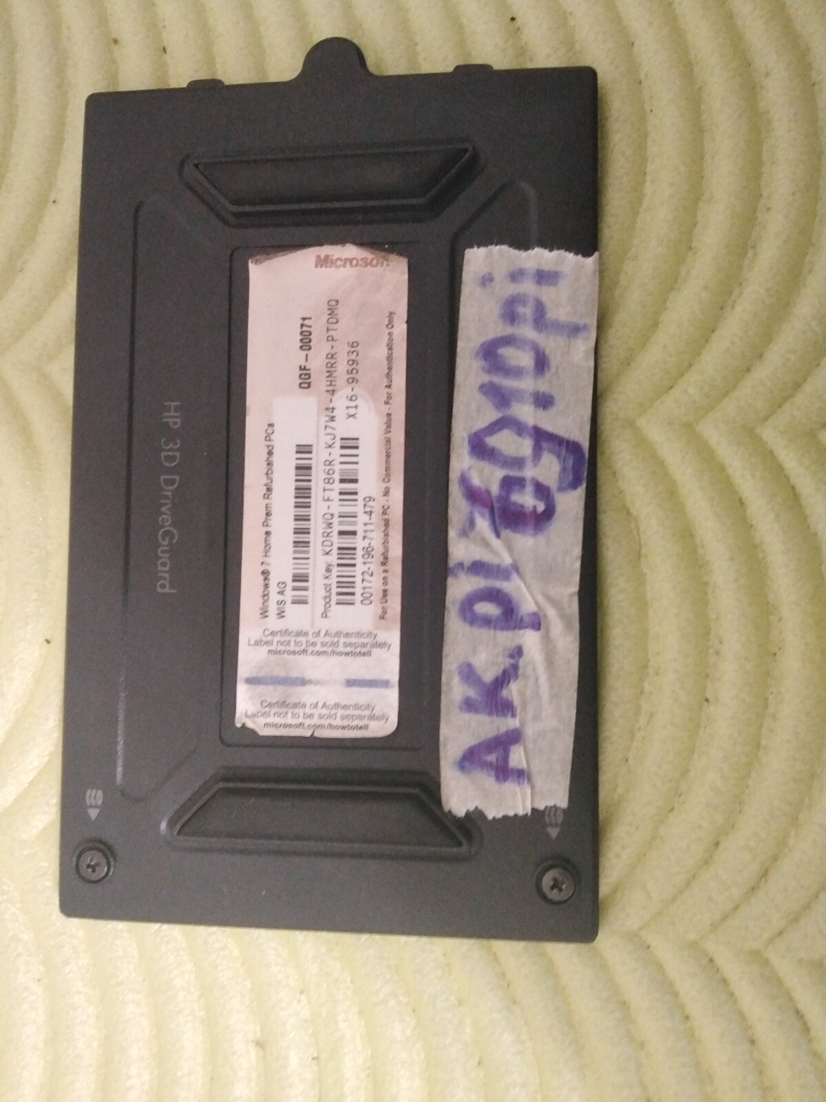 HP COMPAQ 6910P COVER TAPPO DI SOTTO