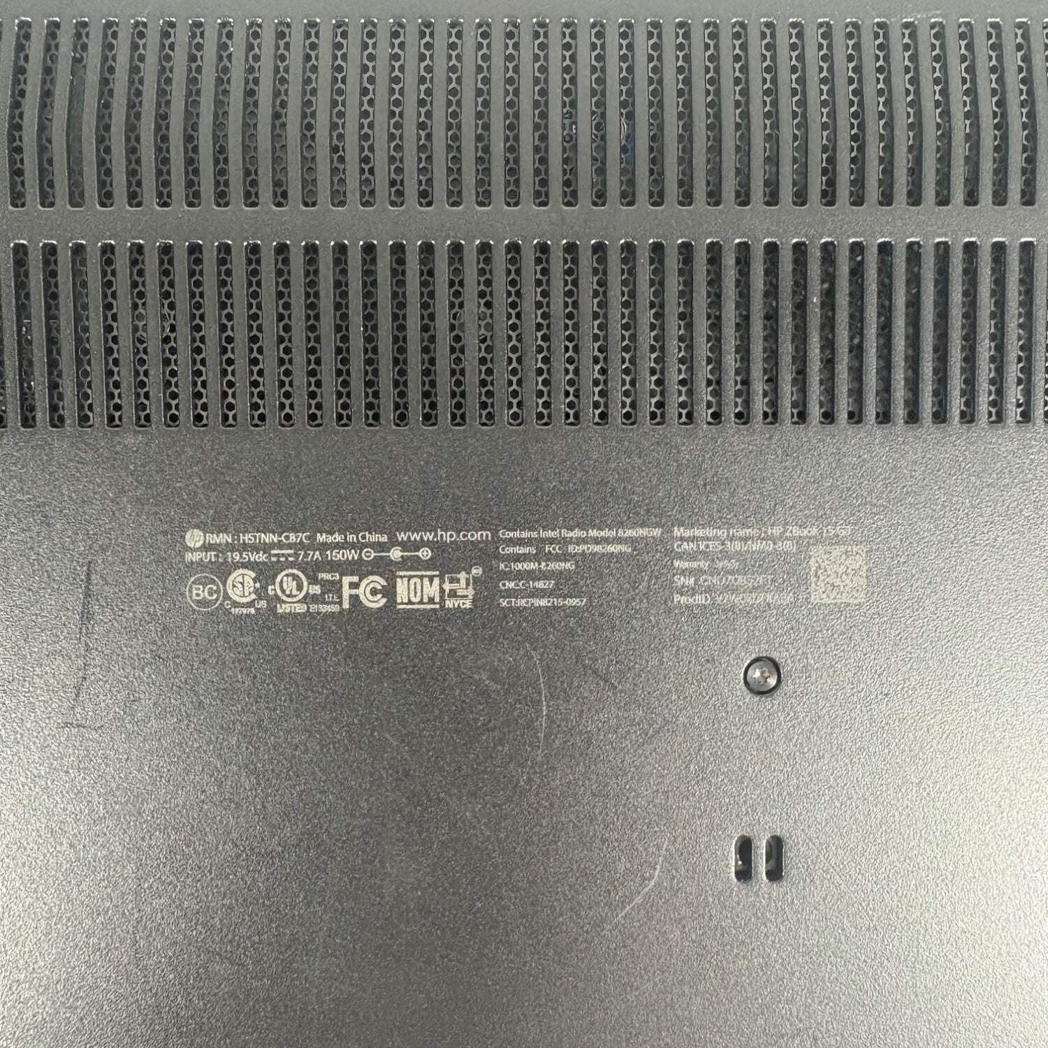 HP ZBook 15 G3 17″ I7-6700HQ 2.6GHz 16GB RAM 256GB SSD