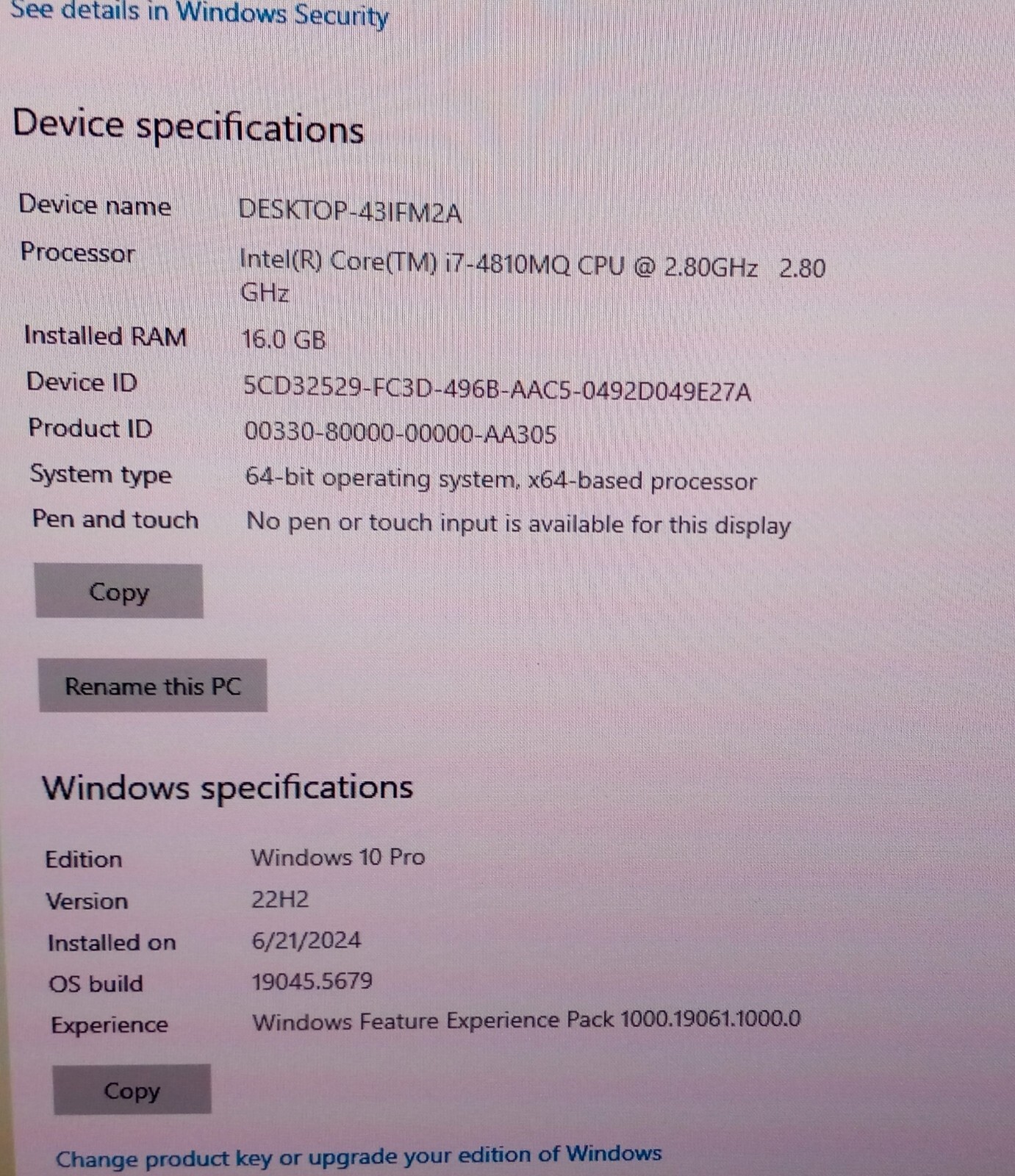 HP ZBook 17 G1 laptop I7-4810mq 2.8-3.8Ghz 16GB 512GB NVIDIA K4100M DREAMCOLOR