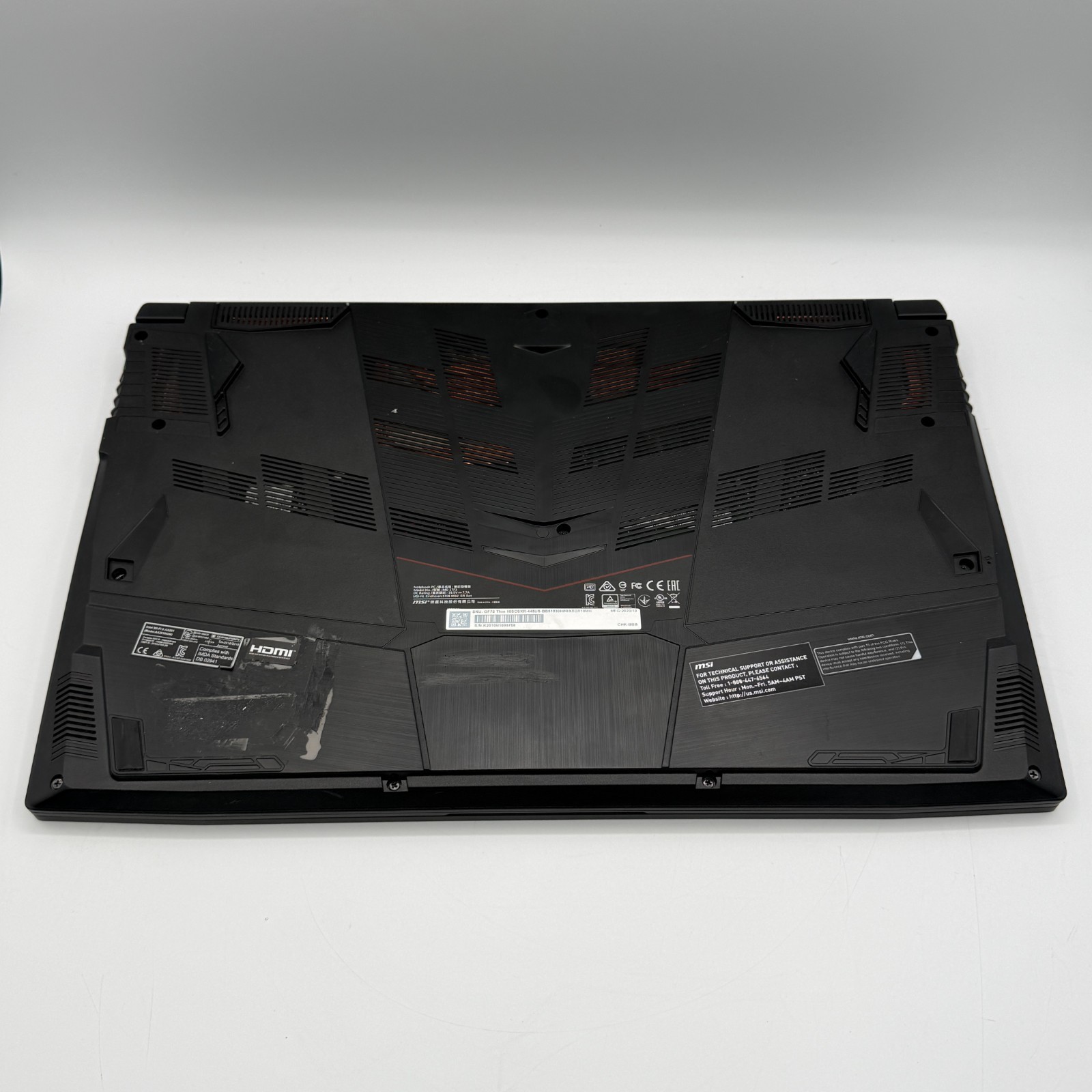 MSI GF75 Thin 10SCSXR i5-10300H GTX 1650 Ti 32GB 512GB SSD Win11 Home Gaming Lap