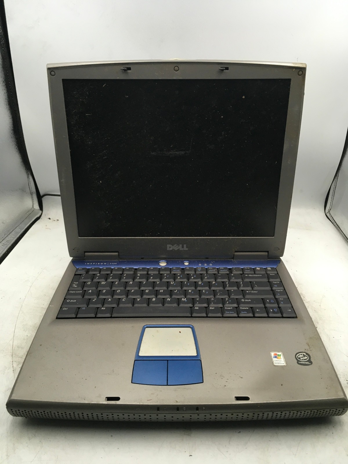 DELL INSPIRON 1100 – FOR PARTS/NO POWER – INTEL CELERON M – 256MB RAM – READ -BB