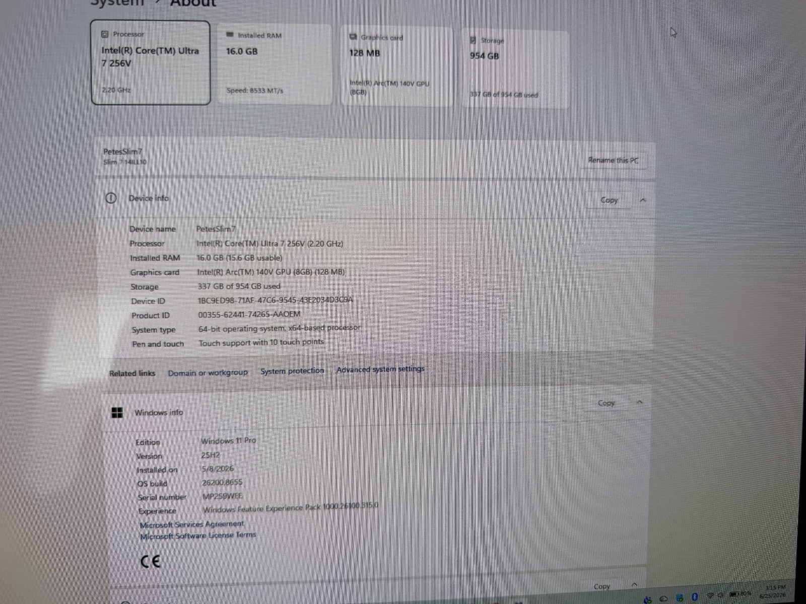 Lenovo Slim 7i Aura Edition 83MC0004US Ultra 7 14″ WUXGA OLED 16GB RAM 1TB SSD