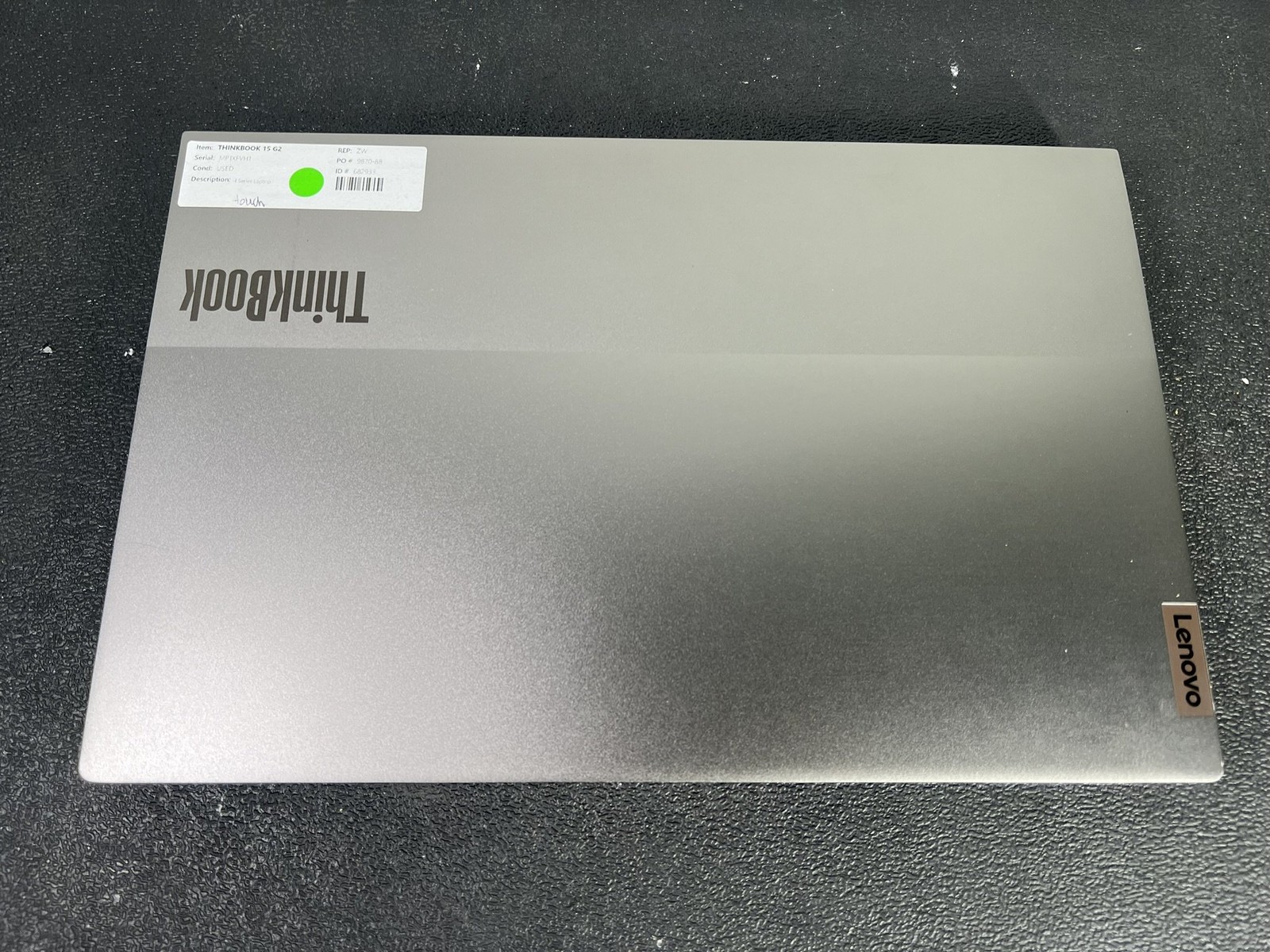 Lenovo ThinkBook 15 G2 ARE Ryzen 7 4700U 2GHz 16GB DDR4 512GB NVMe Touch – READ