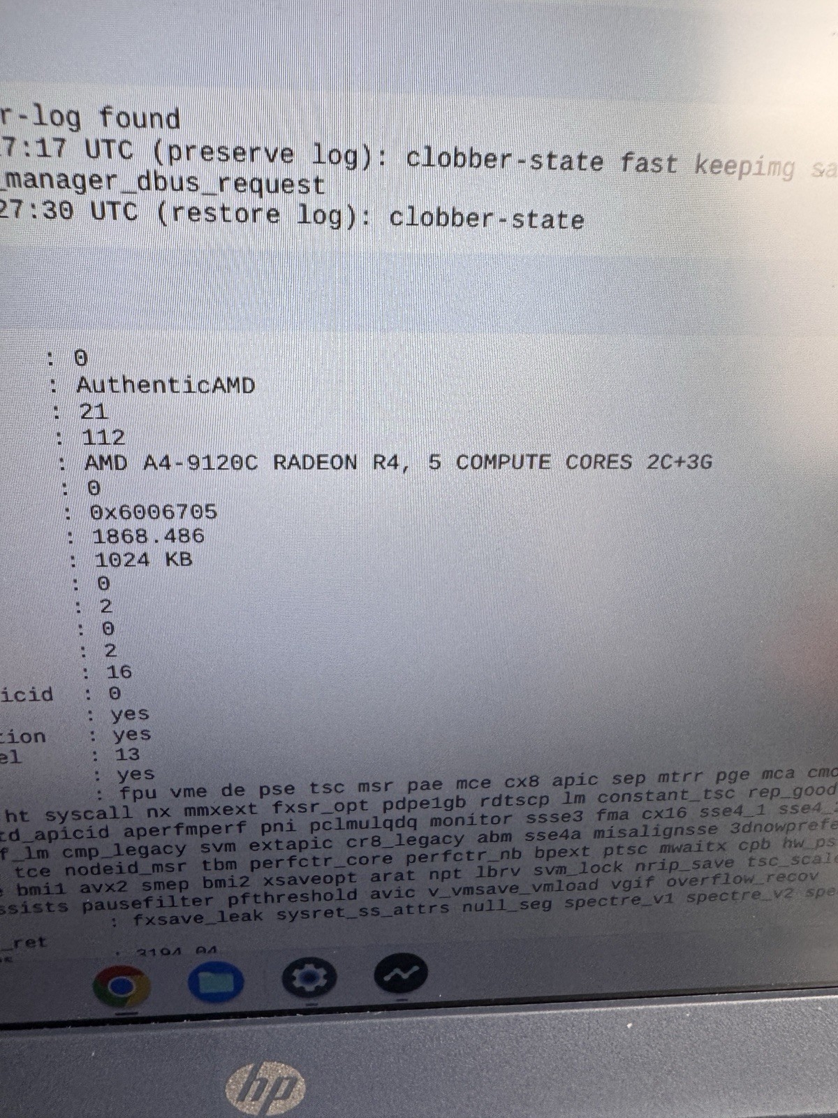 HP Chromebook 14-db0043wm AMD A4-9120C 1.6GHz 4GB RAM 32GB eMMC 14″