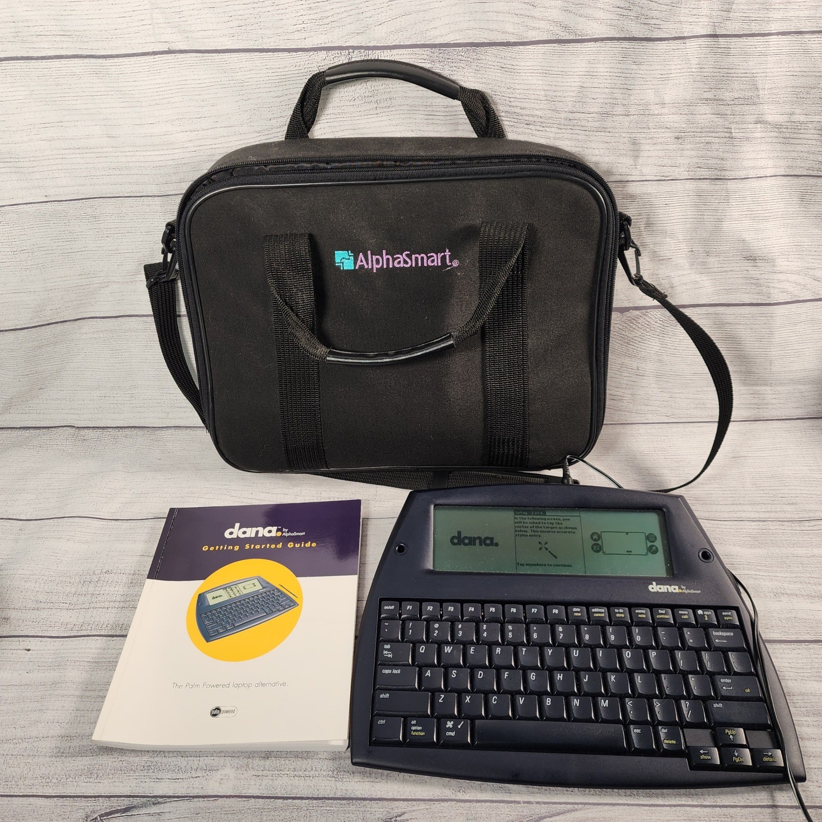 AlphaSmart Dana Palm OS Laptop Word Processor with Case Stylus Manual