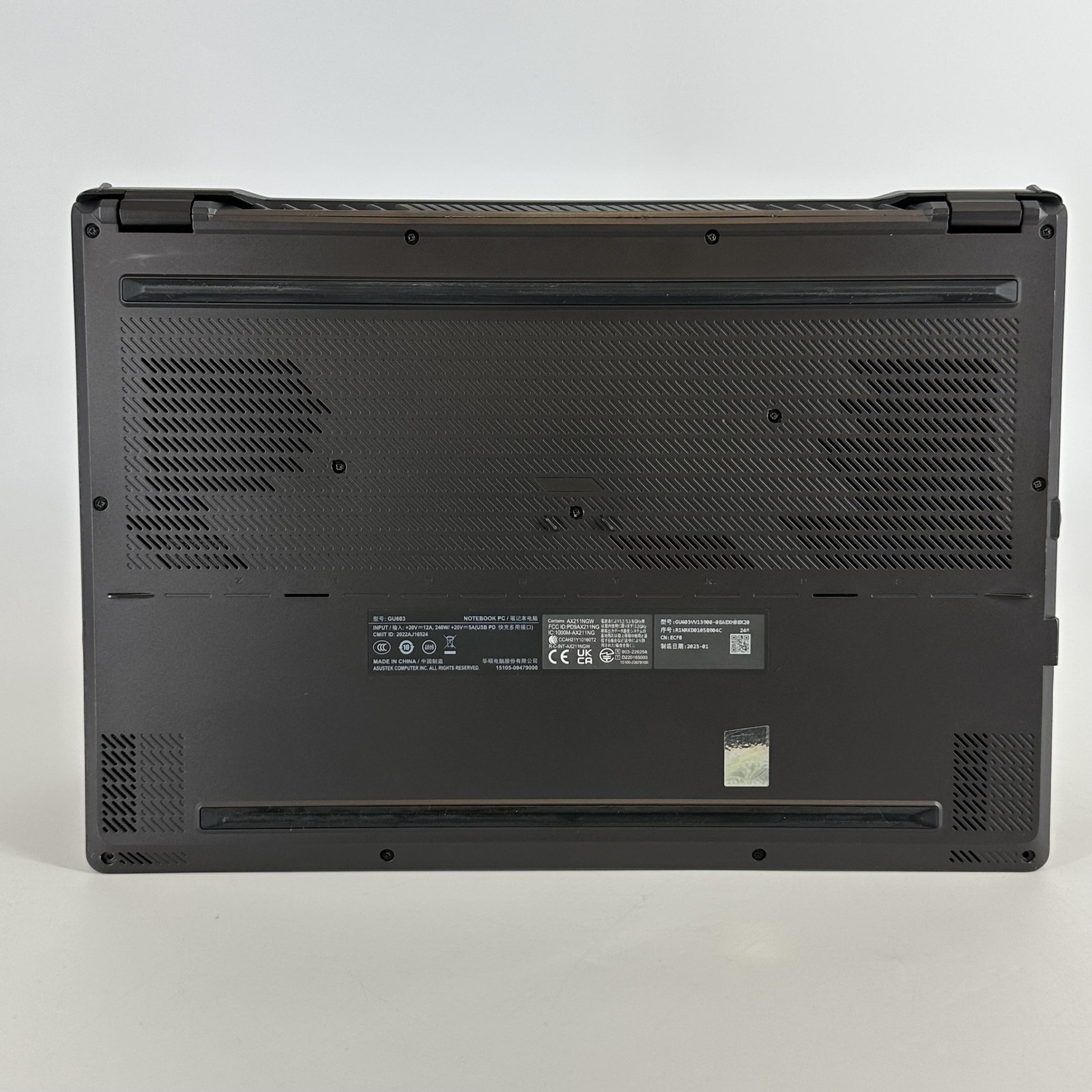 Asus ROG Zephyrus G16 GU603 16 240Hz QHD+ 2.6GHz i9-13900H 16GB 1TB/1TB RTX 4060