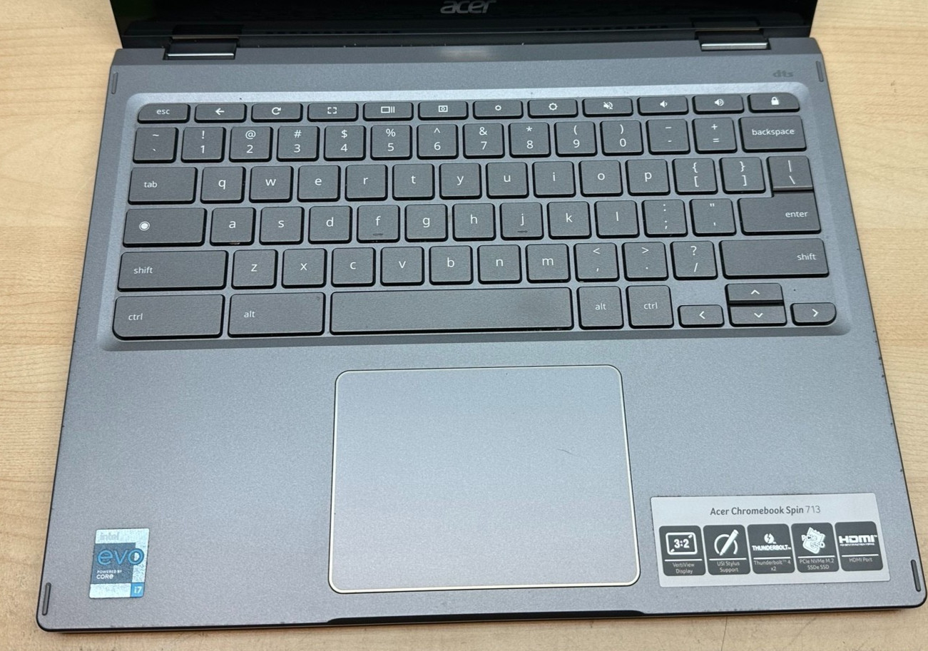 Acer Chromebook Spin 713 CP713-3W i7-1165G7 16GB 256GB 13.5″ Touch Evo 2-in-1