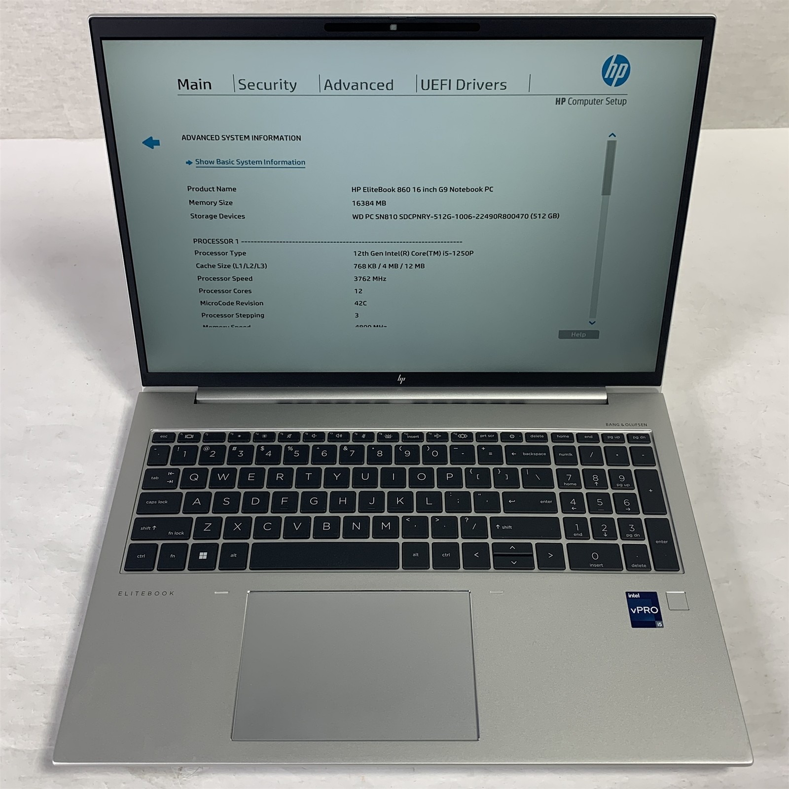 HP EliteBook 860 G9 16″ Laptop i5-1250P 1.7GHz 16GB 512GB NVMe SSD – Win11