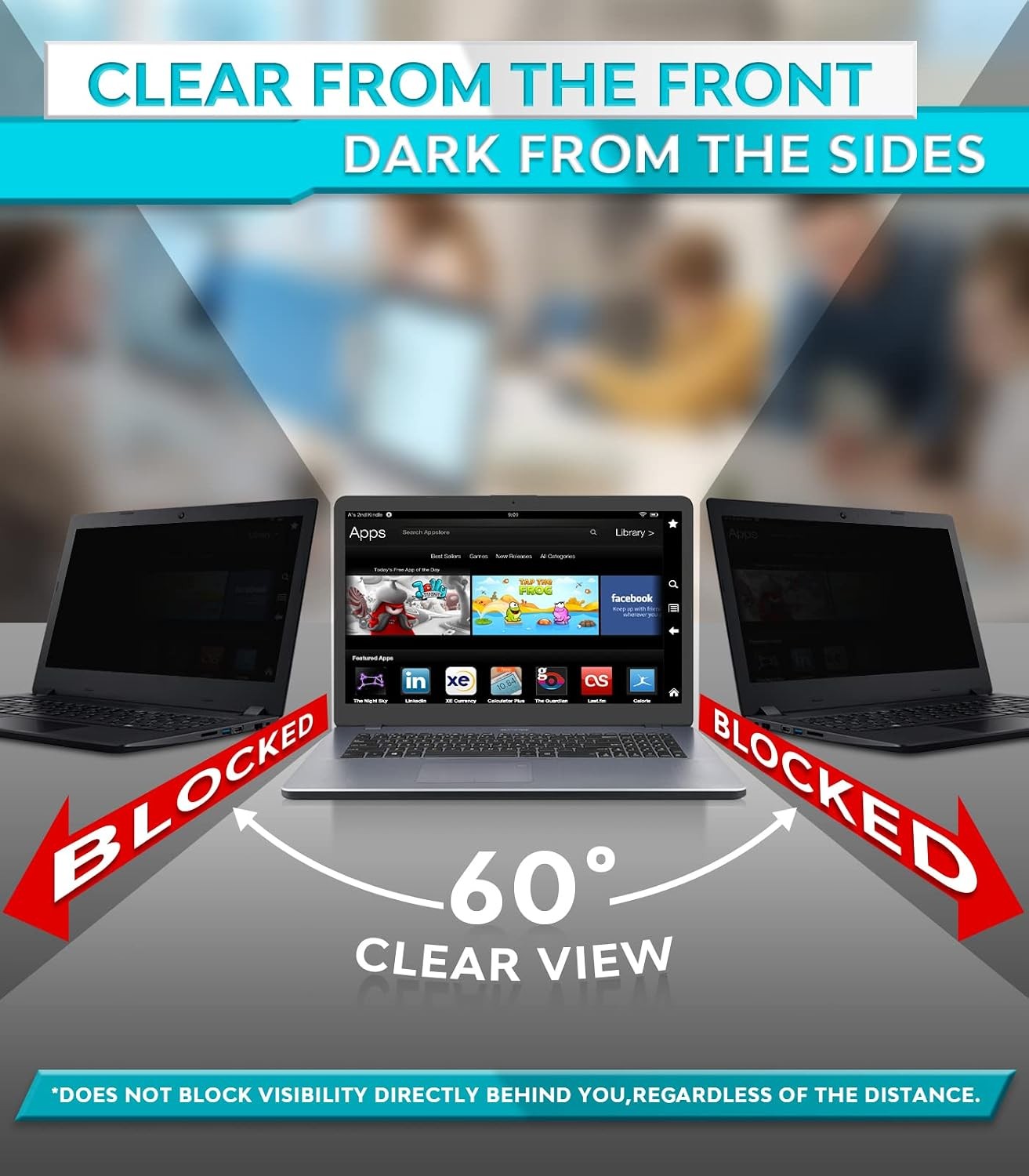 16 Inch Laptop Privacy Screen – Removable Shield for 16:10 Widescreen Displays