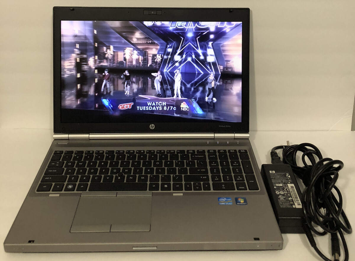 HP EliteBook 8560P Laptop i7-2620M 2.2GHz 250GB HDD 6GB RAM Windows 10 Pro. Used