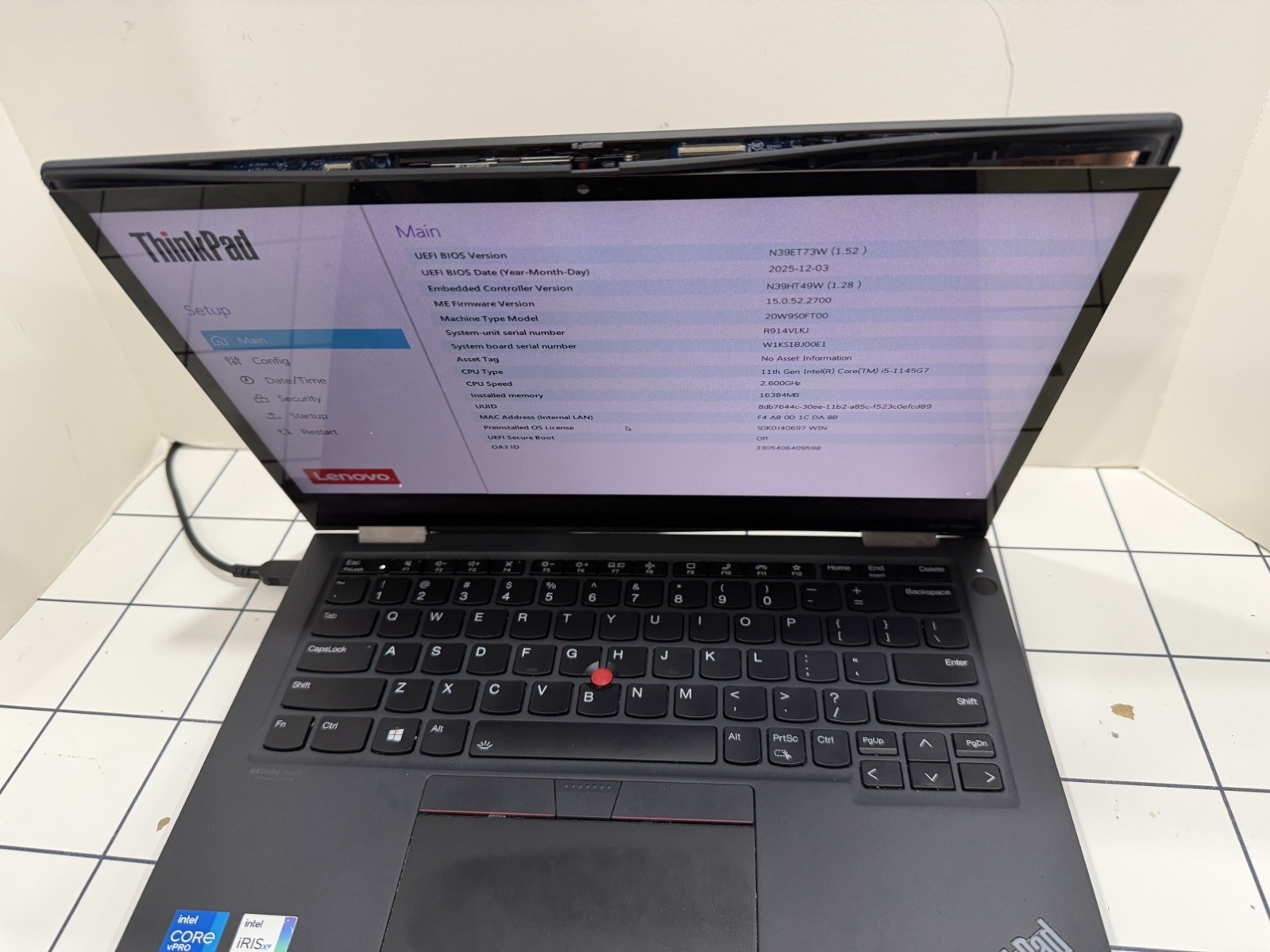 Lenovo ThinkPad X13 Yoga Gen 2 i5-11th Gen RAM 16gb SSD NO #3