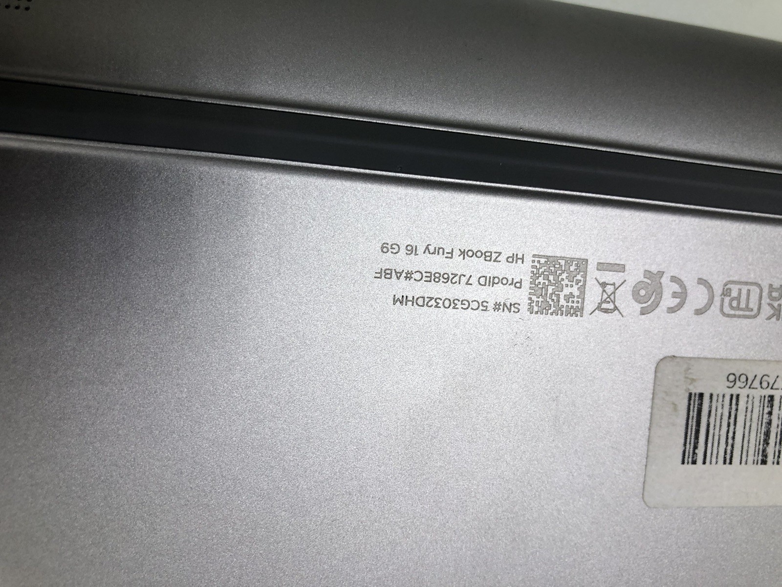 HP ZBook Fury 16 G9 i7-12850HX 32GB 512GB RTX A1000 4GB Workstation Laptop