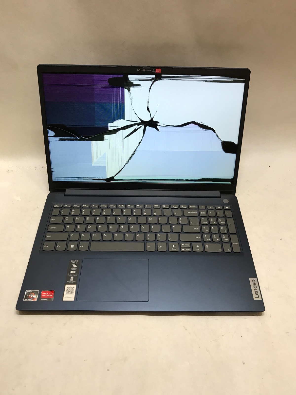 Lenovo IdeaPad 1 15AMN7 15″ Ryzen 3 7000 Series NO RAM NO SSD/OS For Parts – DW