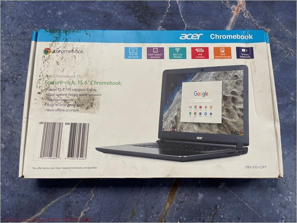 Acer Chromebook Laptop 15-15.6″ HD Celeron N3060 2GB /16GB (CB3-532-C3F7) Bla…