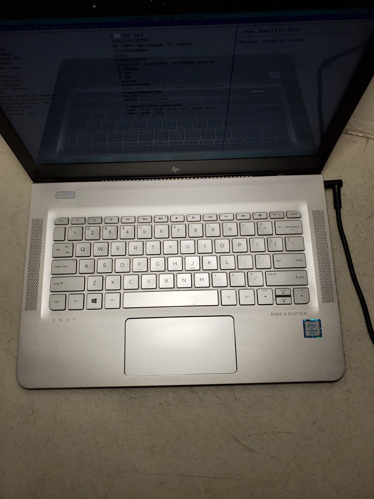 HP ENVY 13-AB016NR 13.3″ Laptop Core i5-7200U 8GB RAM No SSD/OS! #69