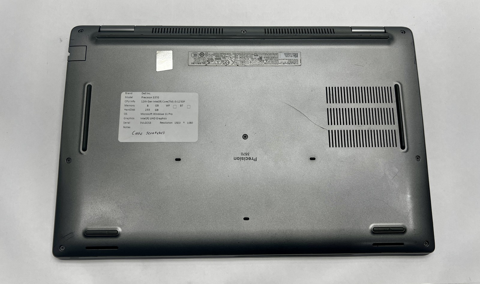 Dell Precision 3570 intel core i5-1250P, 8Gb, 256GB, Windows 11 Pro