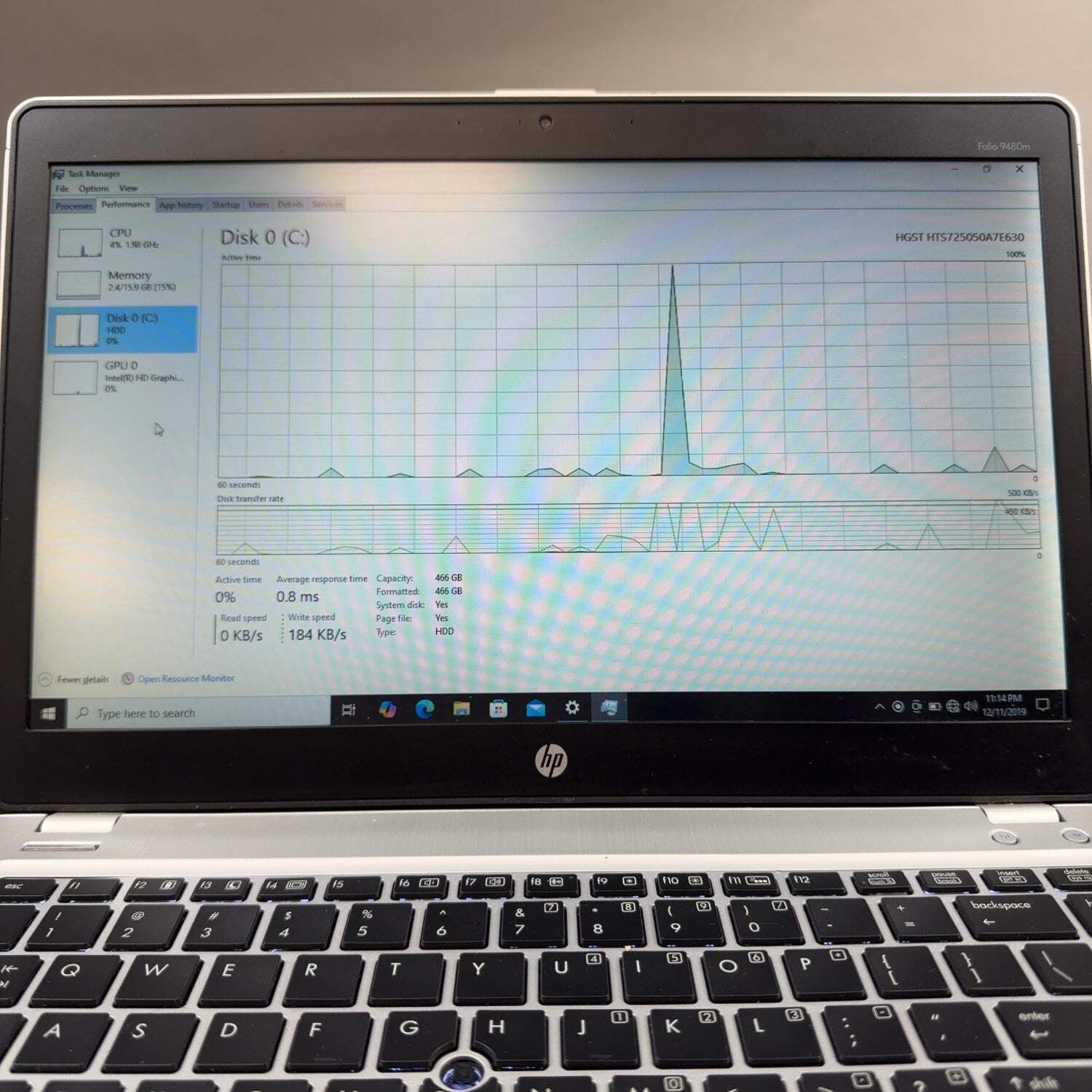 HP EliteBook RQ6IIU0 14″ i5-4310U 2.2GHz 16GB RAM 500GB HDD