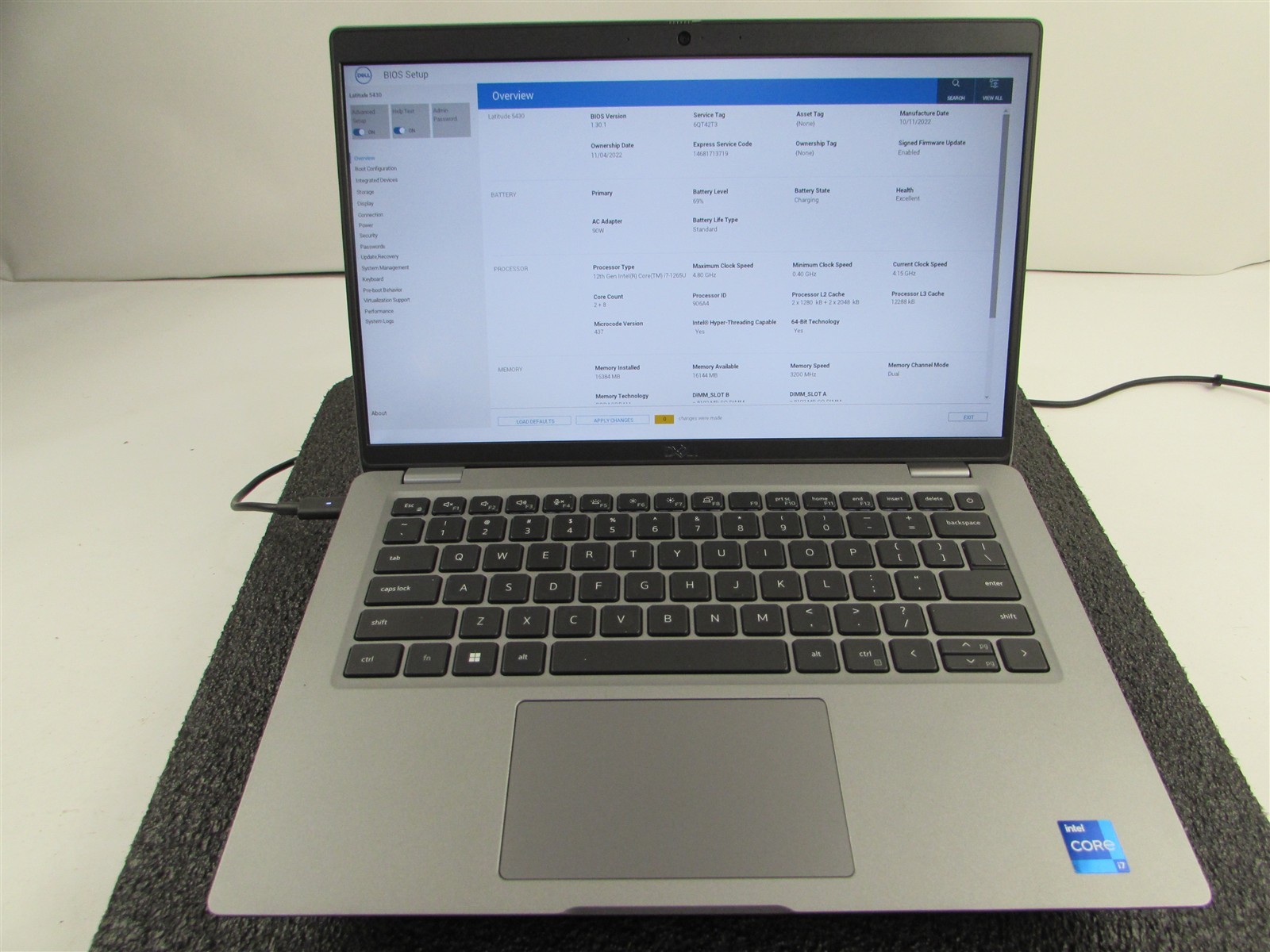 DELL LATITUDE 5430 1920X1080 FHD CORE I7-1265U 512GB SSD 16GB RAM NO O.S