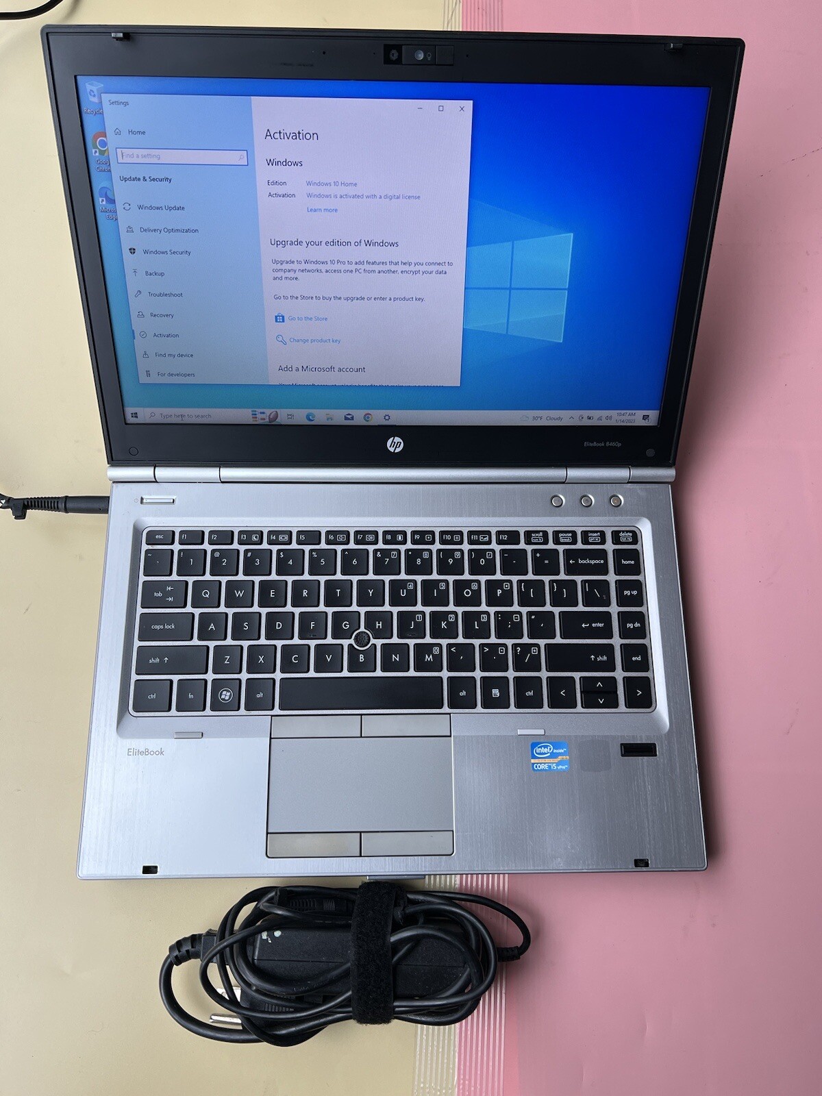 HP Elitebook 8460p 14” Core i5-2540M 2.6GHz 6GB RAM 500GB HDD WEBCAM BLUETOOTH
