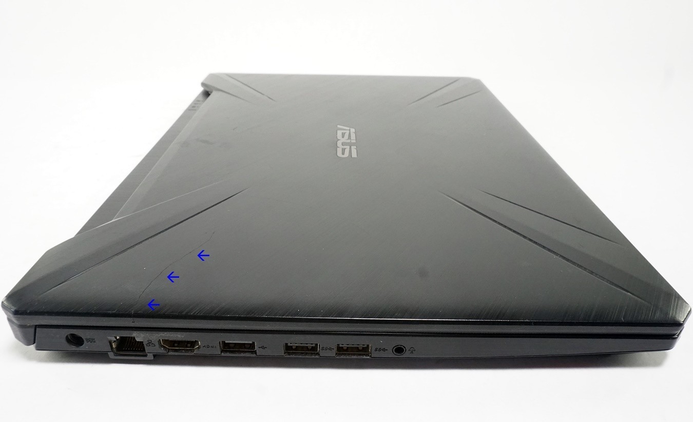 AS IS ASUS TUF FX505 15.6″ AMD Ryzen 7 3750H 2.3GHz 8GB RAM 256GB GTX 1650 READ!