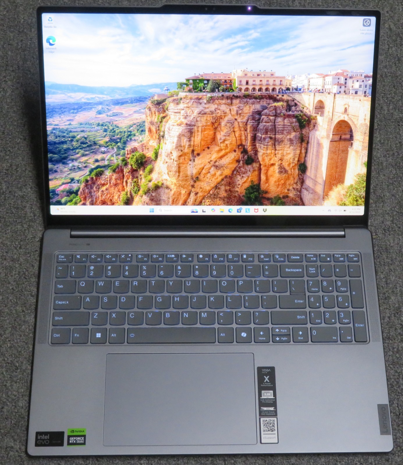Lenovo Yoga Pro 9i 16 QHD+ Mini-LED TOUCH Ultra 9 185H 32GB 1TB SSD RTX 4060