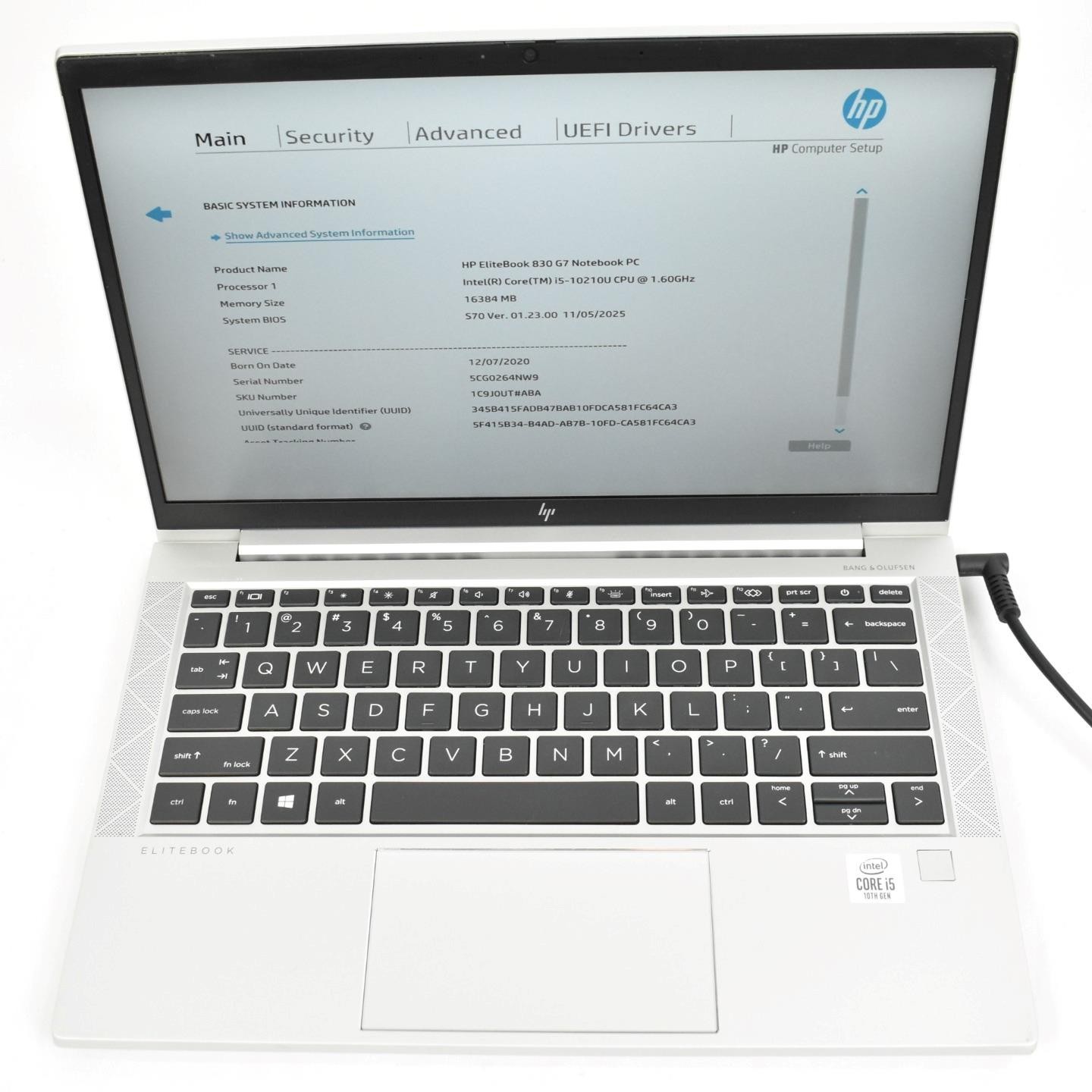 HP EliteBook 830 G7 i5-10210U 1.6GHz 16GB 256GB SSD 13.3″ No OS New Battery
