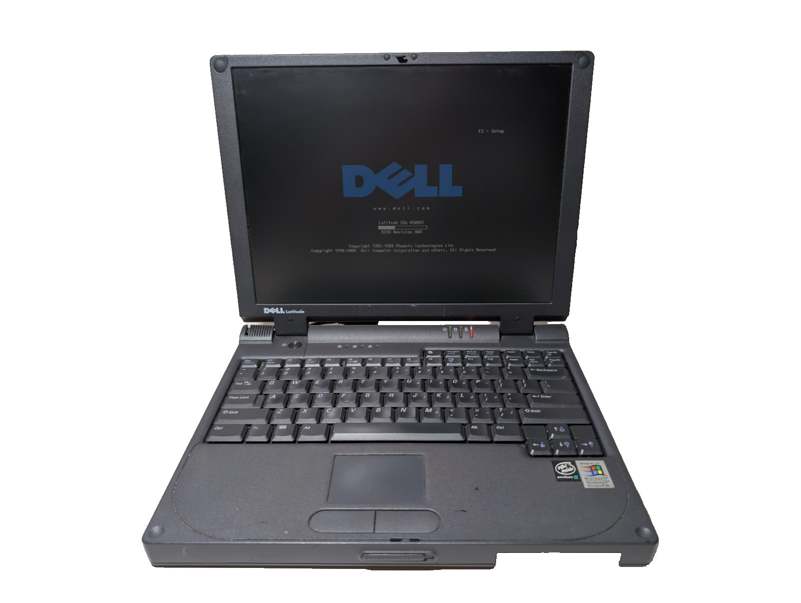 Read! Dell Latitude CSX | Intel Pentium III 128MB RAM NO HDD | Boots to Bios