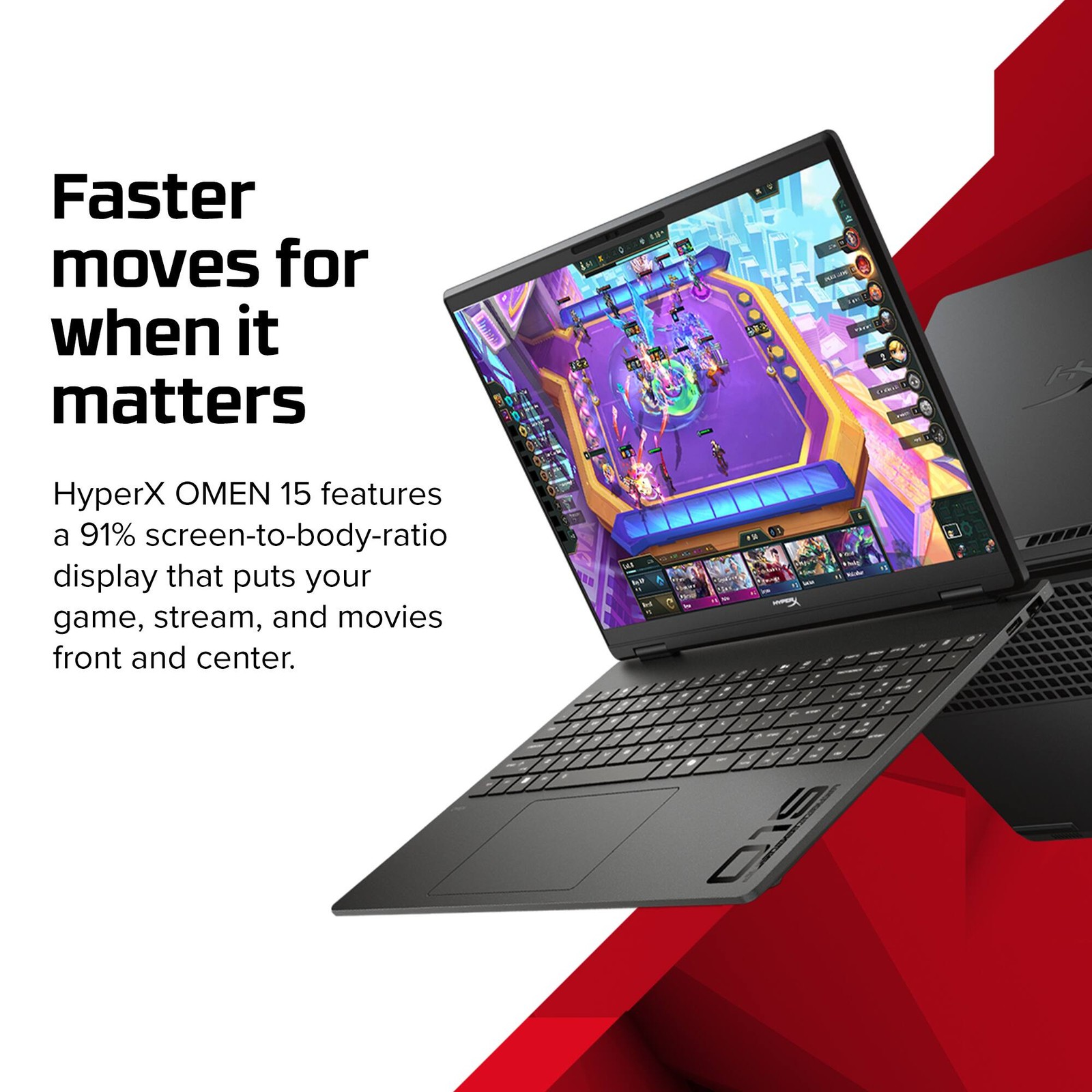 HyperX – OMEN 15.3″ 2K 165Hz Gaming Laptop – Intel Core Ultra 7 255H (2025) -…
