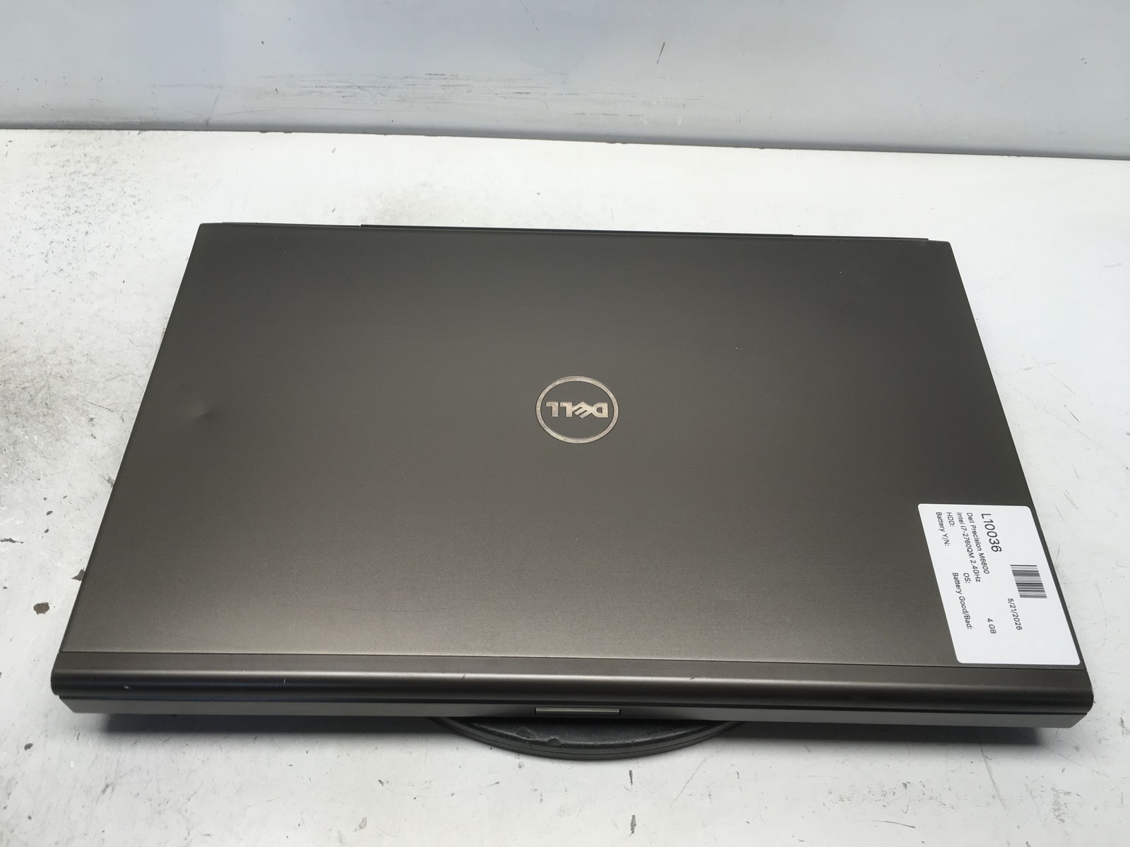 Dell Precision M6600 Intel i7-2760QM 2.4GHz 4 GB NO HDD No Batt