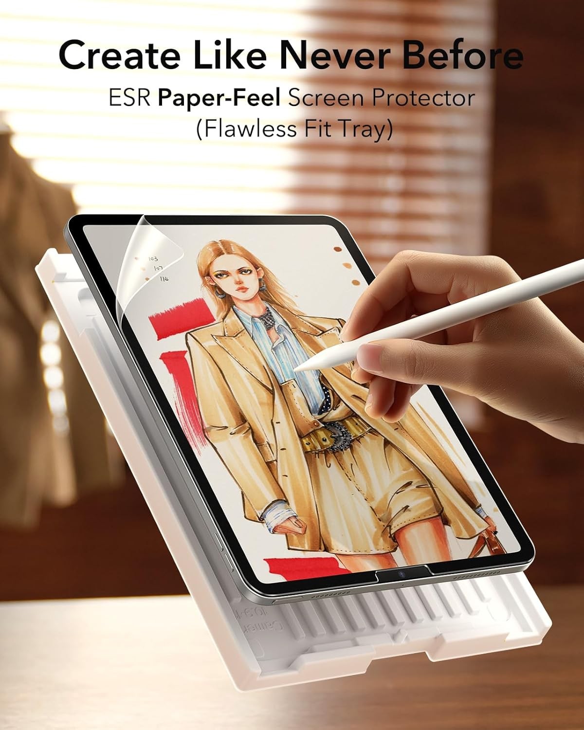 ESR 2 Pack Paper-Feel Screen Protector for iPad A16 11th/10th Generation 11 Inch