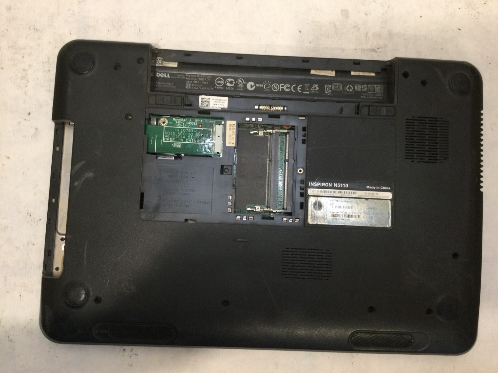 Dell Inspiron N5110 / Intel Core i3 / (CRACKED/BIOS LOCKED/MISSING PARTS!) -MR