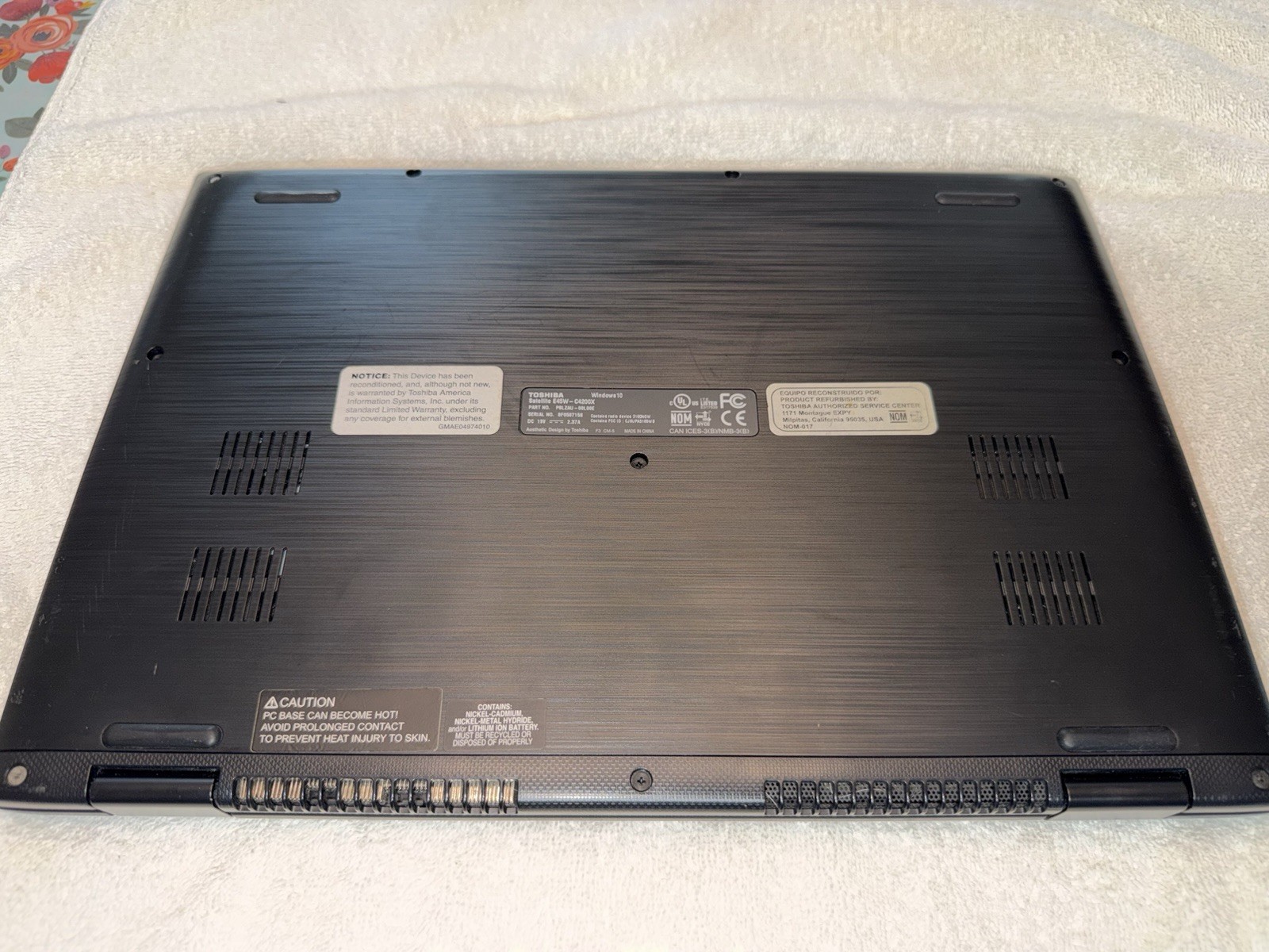 Toshiba Satellite Radius E45W-C4200X i3 Laptop Parts/Repair Untested