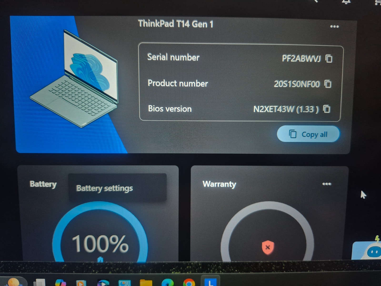 LENOVO THINKPAD T14 GEN 1 i5-10210 16GB RAM 512GB NVMe WIN 11 PRO + OFFICE 2021