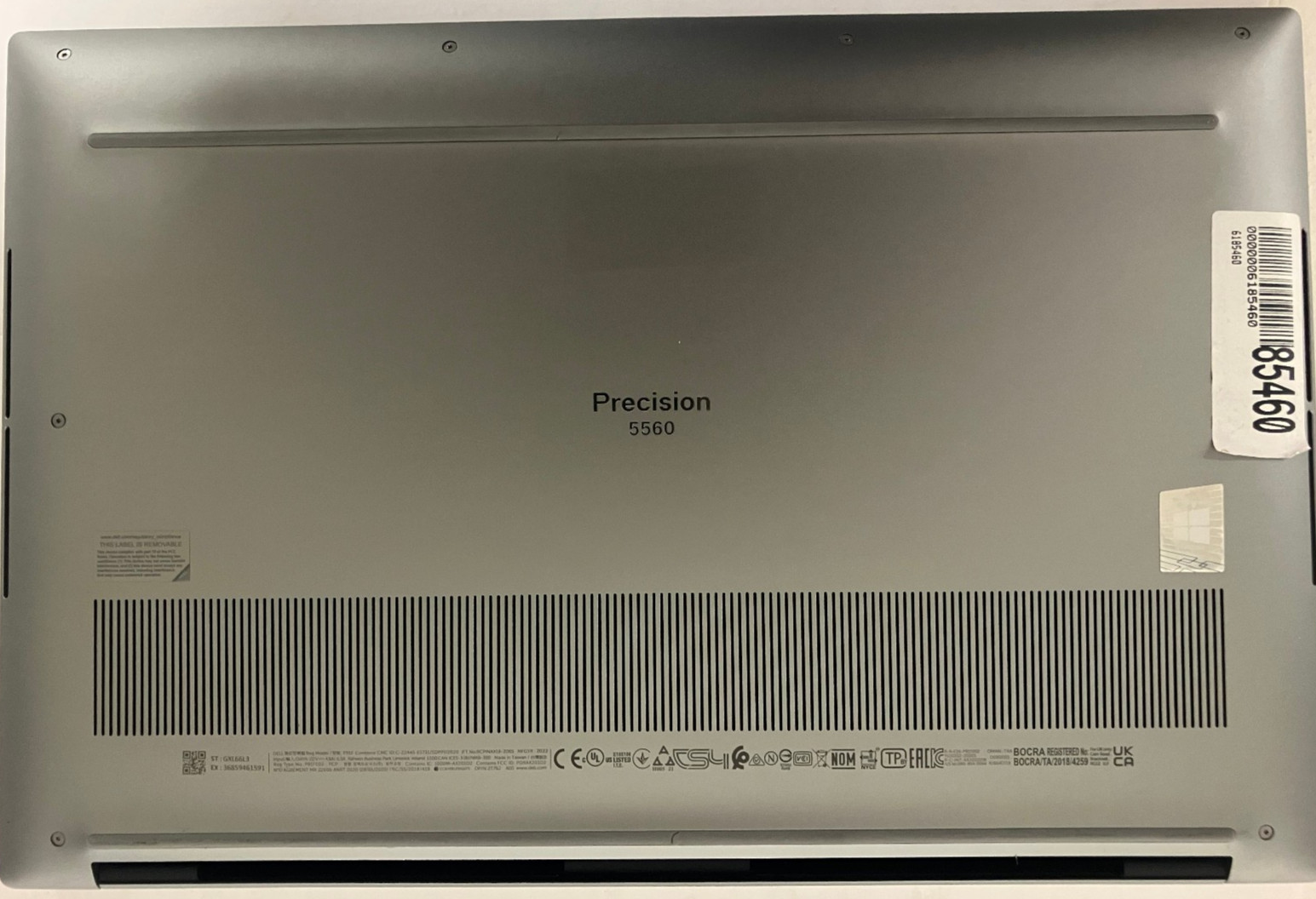 Dell Precision 5560 NVIDIA RTX A2000 4GB 2.6GHz Intel Core i9-11950H 64GB 1TB