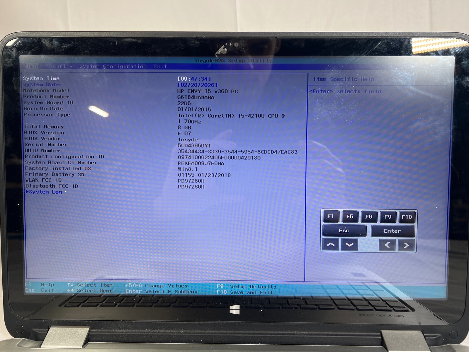 HP Envy 15 x360 Convertible 15.6″ Intel i5-4210U 1.7GHz 8GB No Drive FOR PARTS