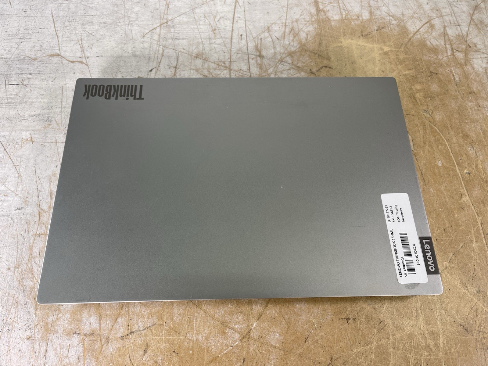 LENOVO THINKBOOK 15-IML i5-10210U @ 1.60GHz, 8GB RAM, NO HDD/OS