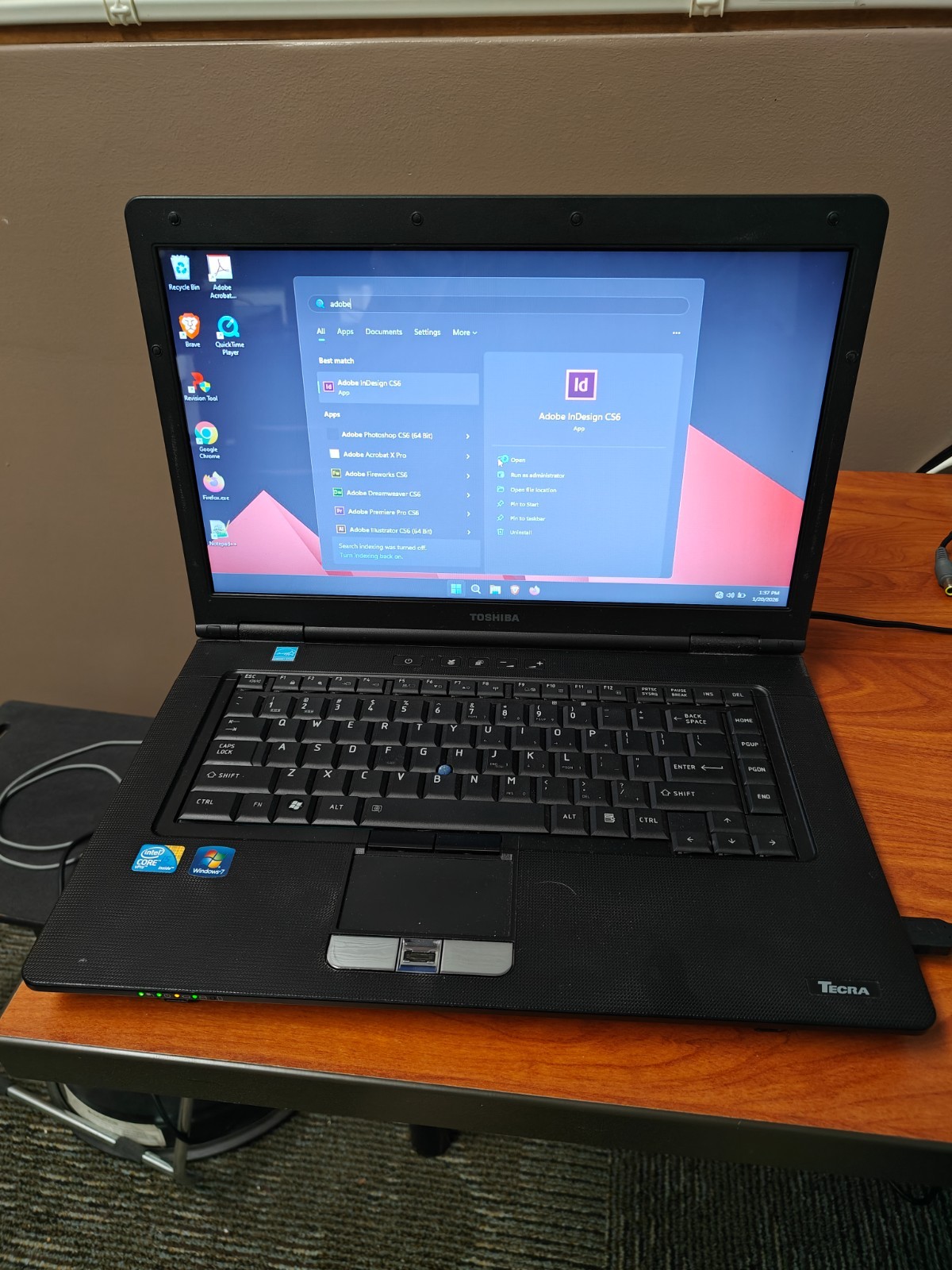 Toshiba Tecra A11-ST3500 15″ Laptop Intel Core i5 M560 120GB SSD Windows 11 pro