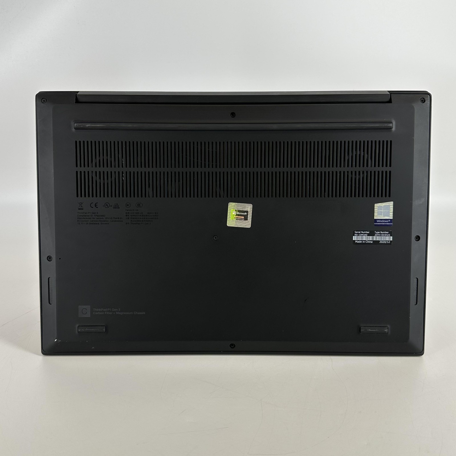 Lenovo ThinkPad P1 Gen 3 15 FHD i9-10885H 2.40GHz 16GB 512GB Quadro T2000 Max-Q