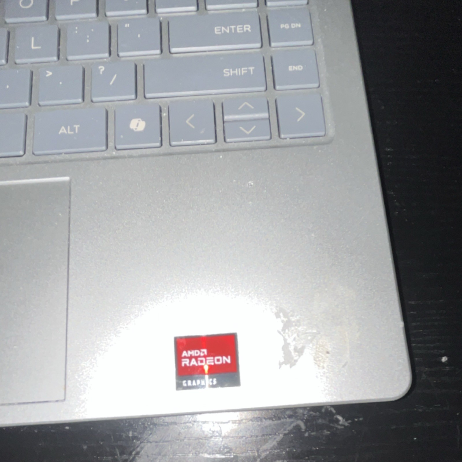 HP Laptop AMD Radeon Graphics Windows 11 Silver Built-in Webcam
