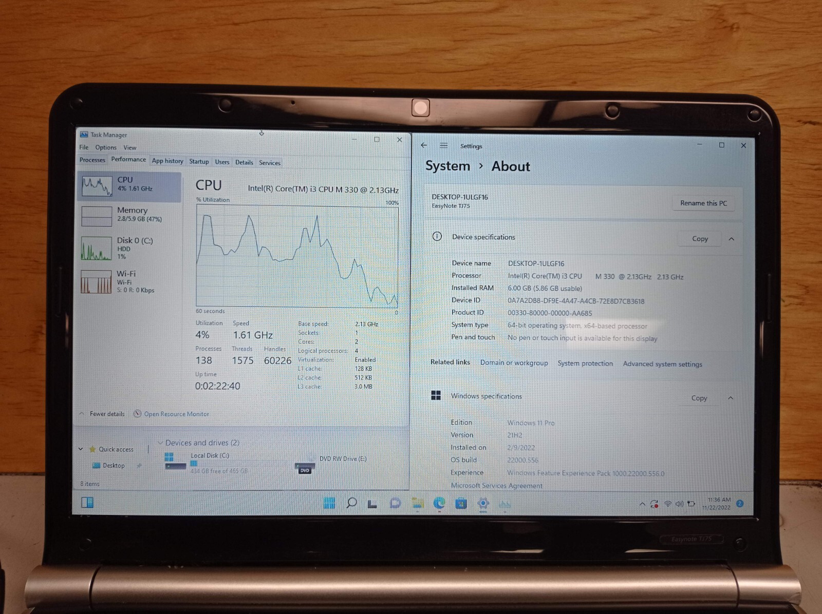 Packard bell EasyNote TJ75 Core i3 M330 6 GB 500 GB 15.6″ LXBHB02009952BCCE92200