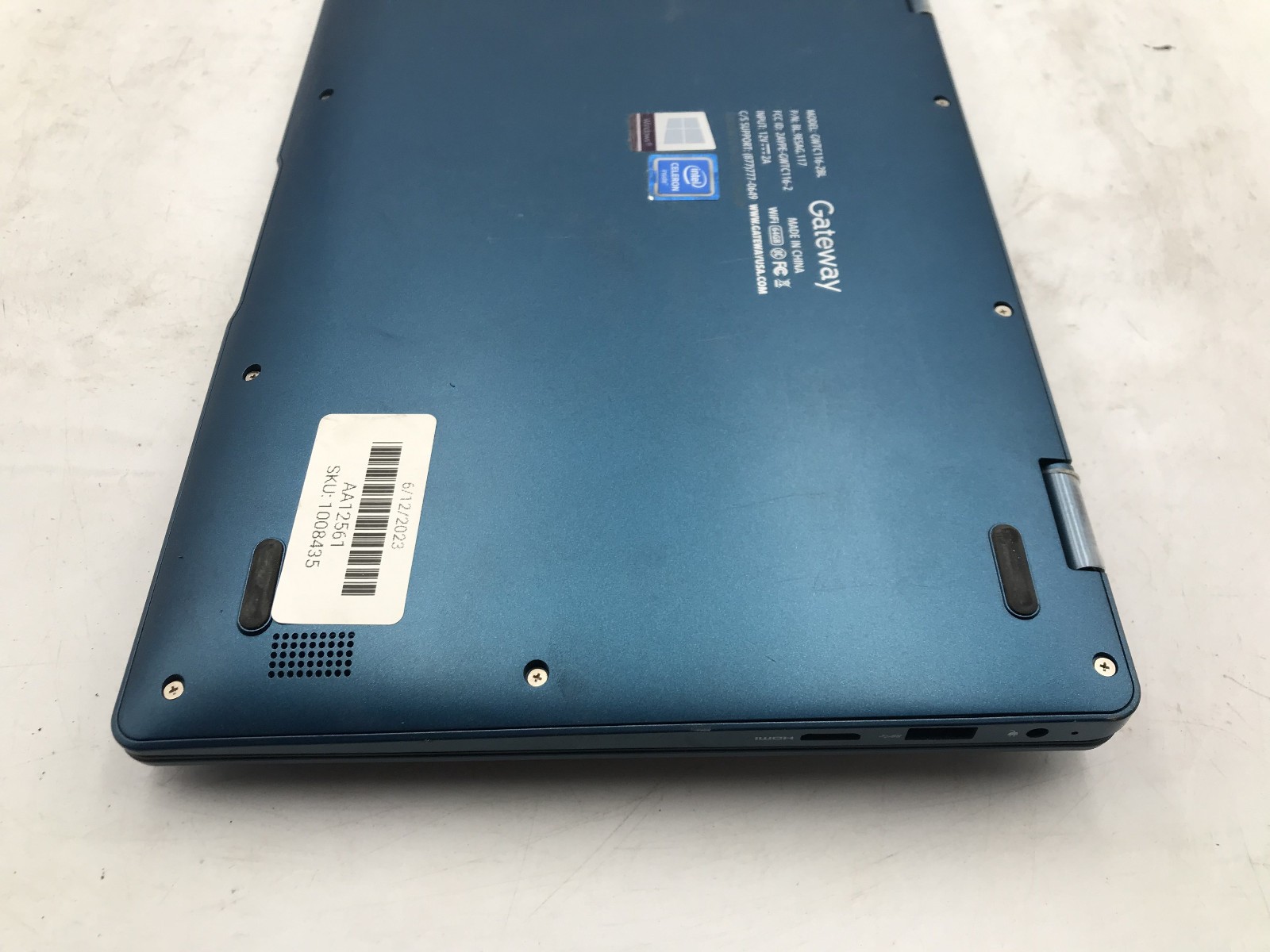 GATEWAY GWTC116 2BL -FOR PARTS/NO POWER- INTEL CELERON N4020 – 4GB RAM -READ- BB