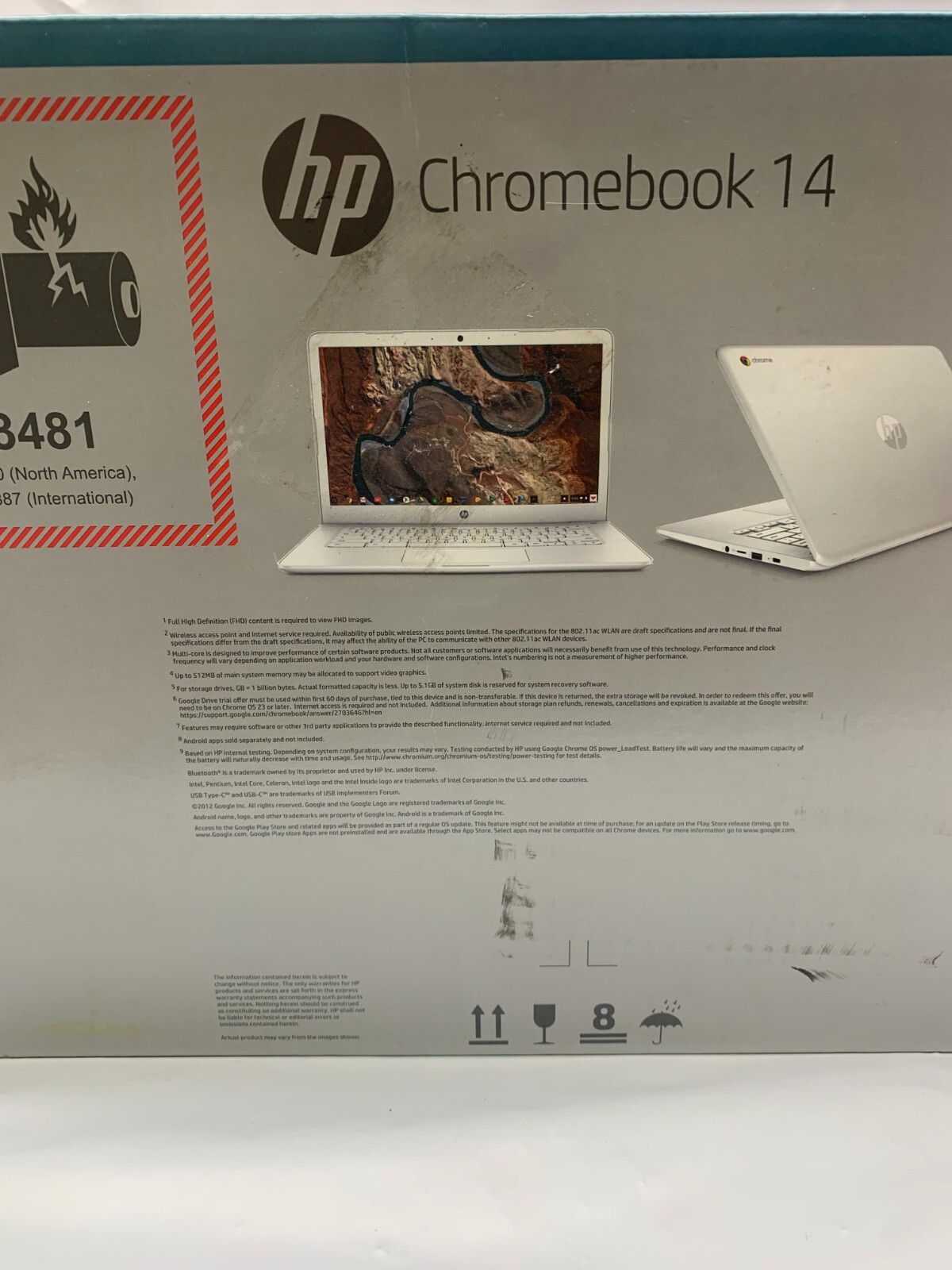 HP Chromebook 14-ca051wm 14 inch (32 GB, Intel Celeron N3350, 1.1GHz, 4GB SDRAM)
